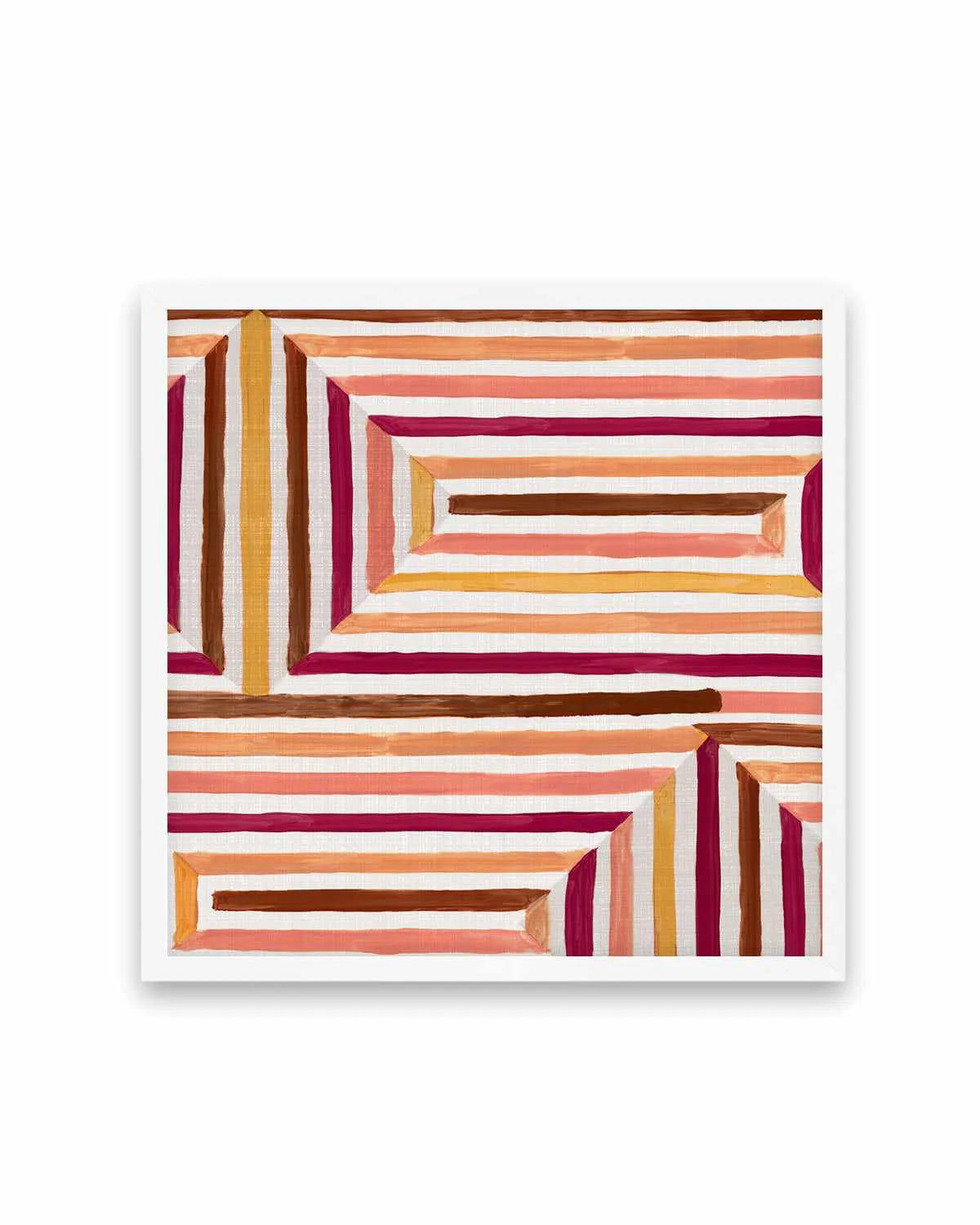 Mayan Labyrinth II Art Print from Olive et Oriel where you can shop wallpaper and artworks online