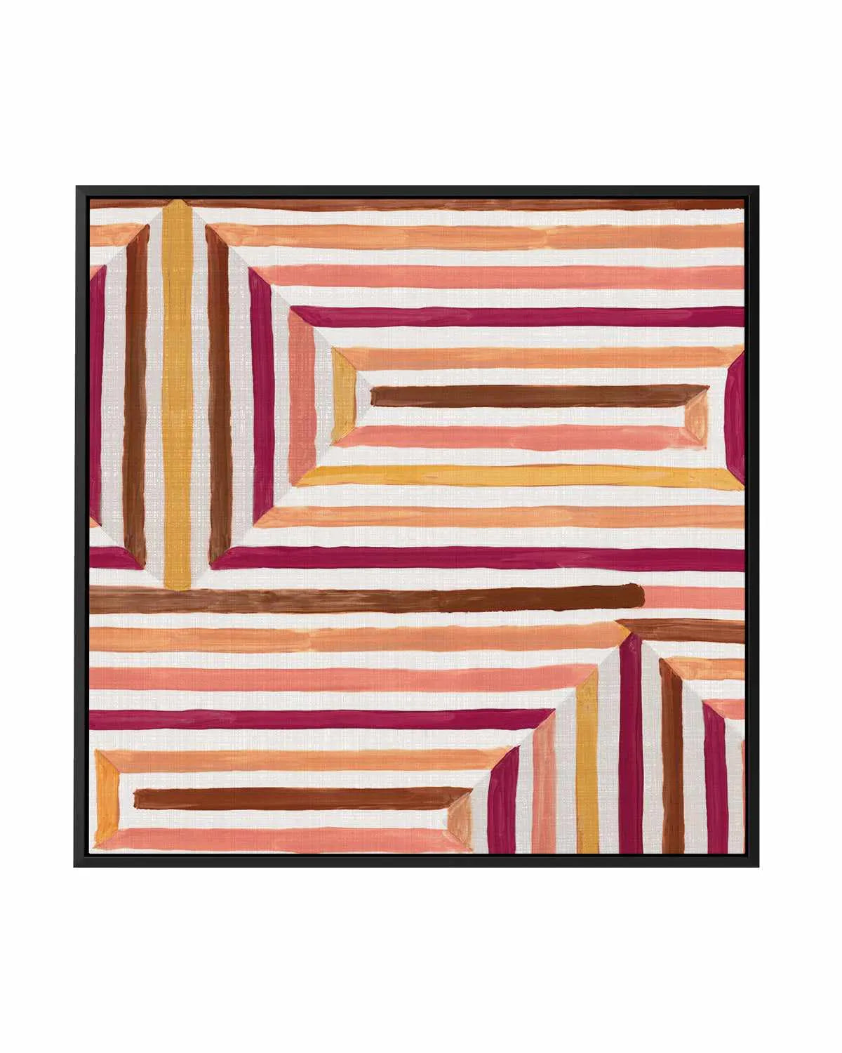 Mayan Labyrinth II | Framed Canvas Art Print from Olive et Oriel where you can shop wallpaper and artworks online
