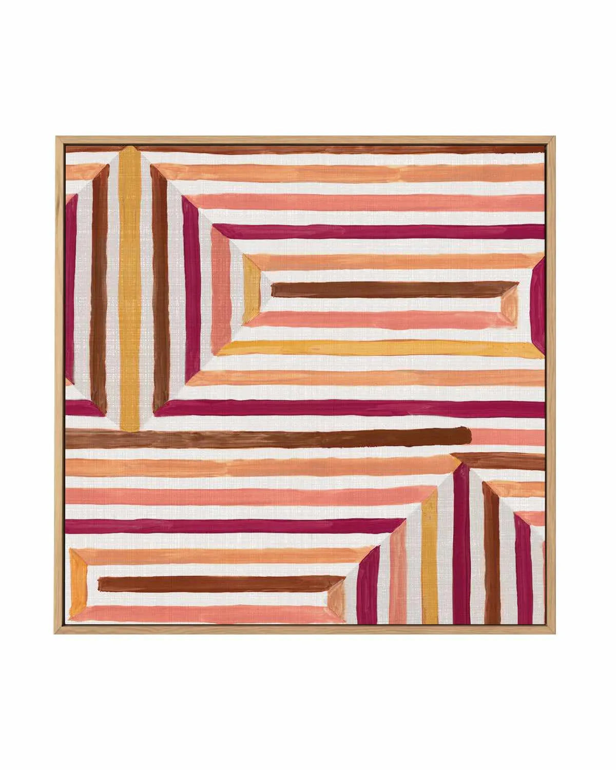 Mayan Labyrinth II | Framed Canvas Art Print from Olive et Oriel where you can shop wallpaper and artworks online