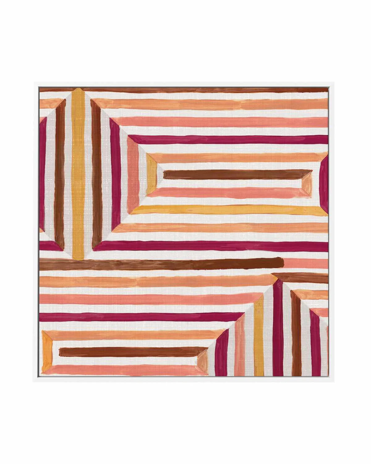 Mayan Labyrinth II | Framed Canvas Art Print from Olive et Oriel where you can shop wallpaper and artworks online