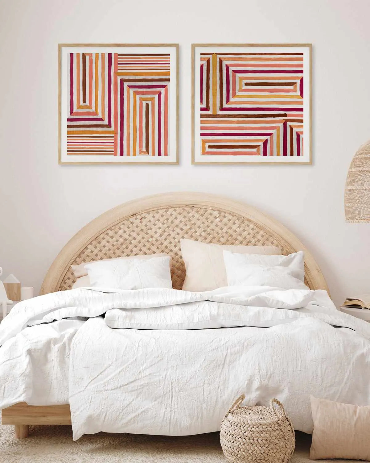 Mayan Labyrinth II Art Print from Olive et Oriel where you can shop wallpaper and artworks online