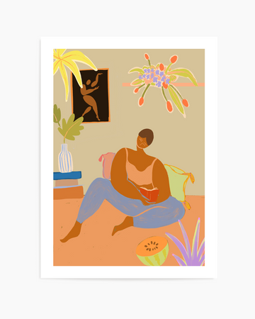 Me Time by Arty Guava | Art Print from Olive et Oriel where you can shop wallpaper and artworks online