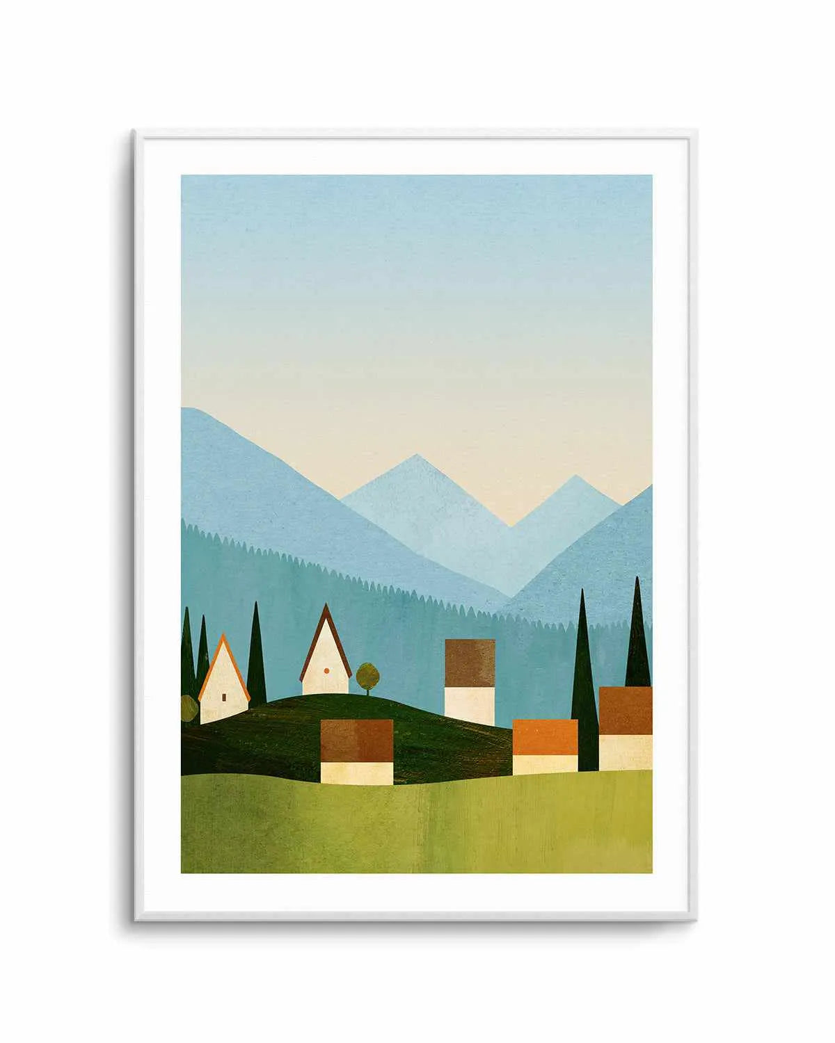 Meadow in the Alps by Henry Rivers Art Print from Olive et Oriel where you can shop wallpaper and artworks online