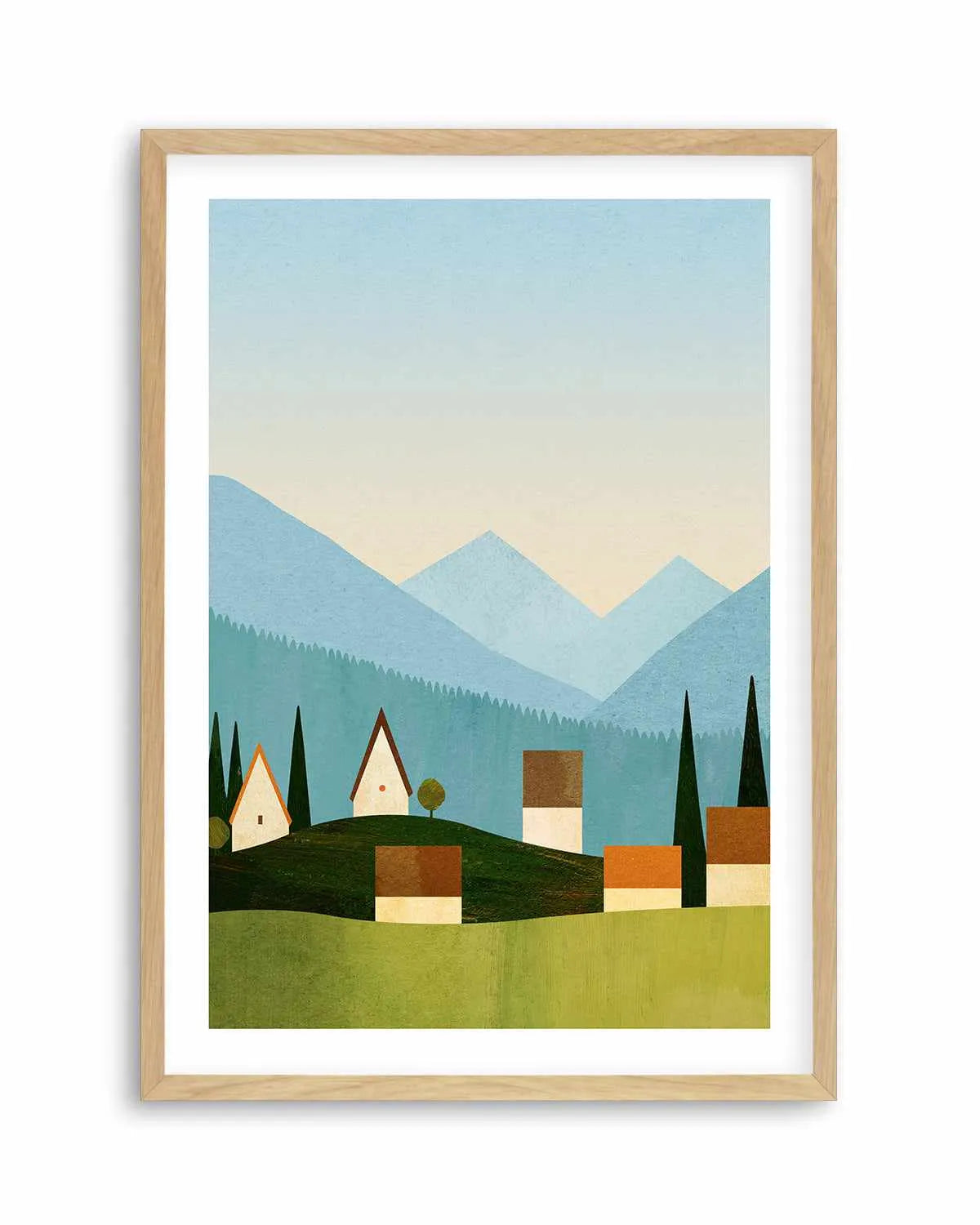 Meadow in the Alps by Henry Rivers Art Print from Olive et Oriel where you can shop wallpaper and artworks online