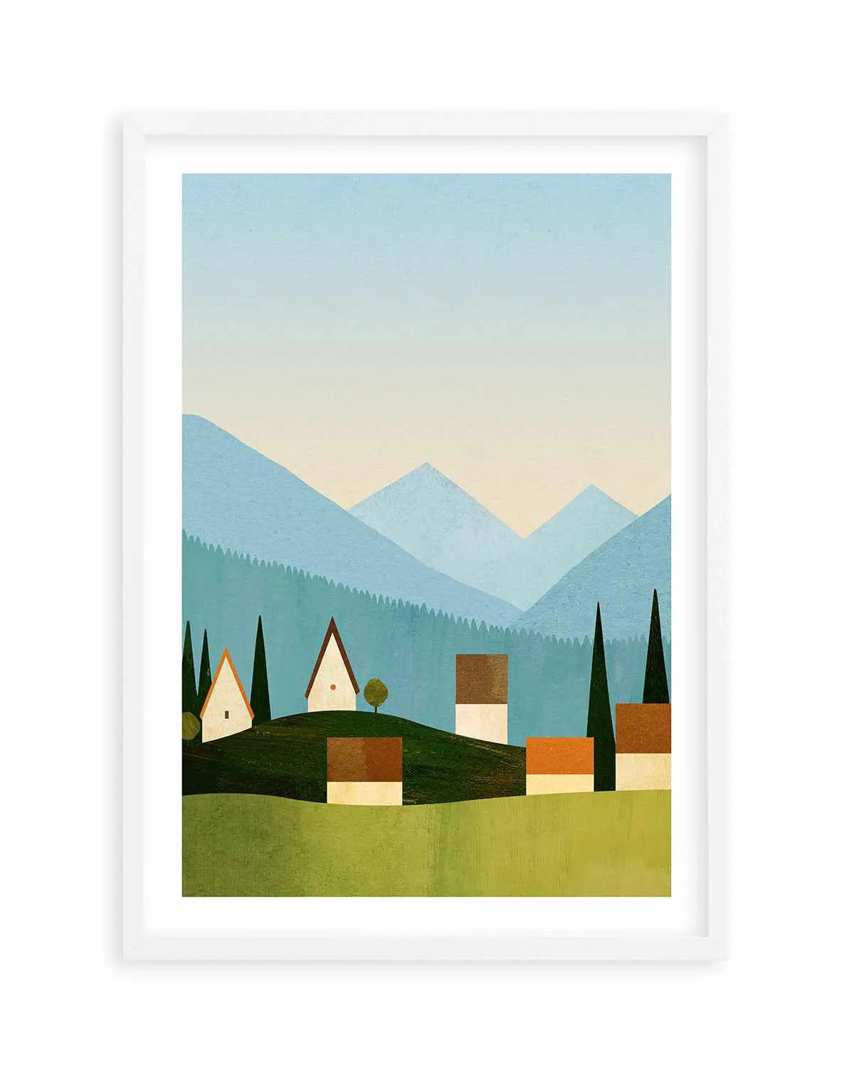 Meadow in the Alps by Henry Rivers Art Print from Olive et Oriel where you can shop wallpaper and artworks online