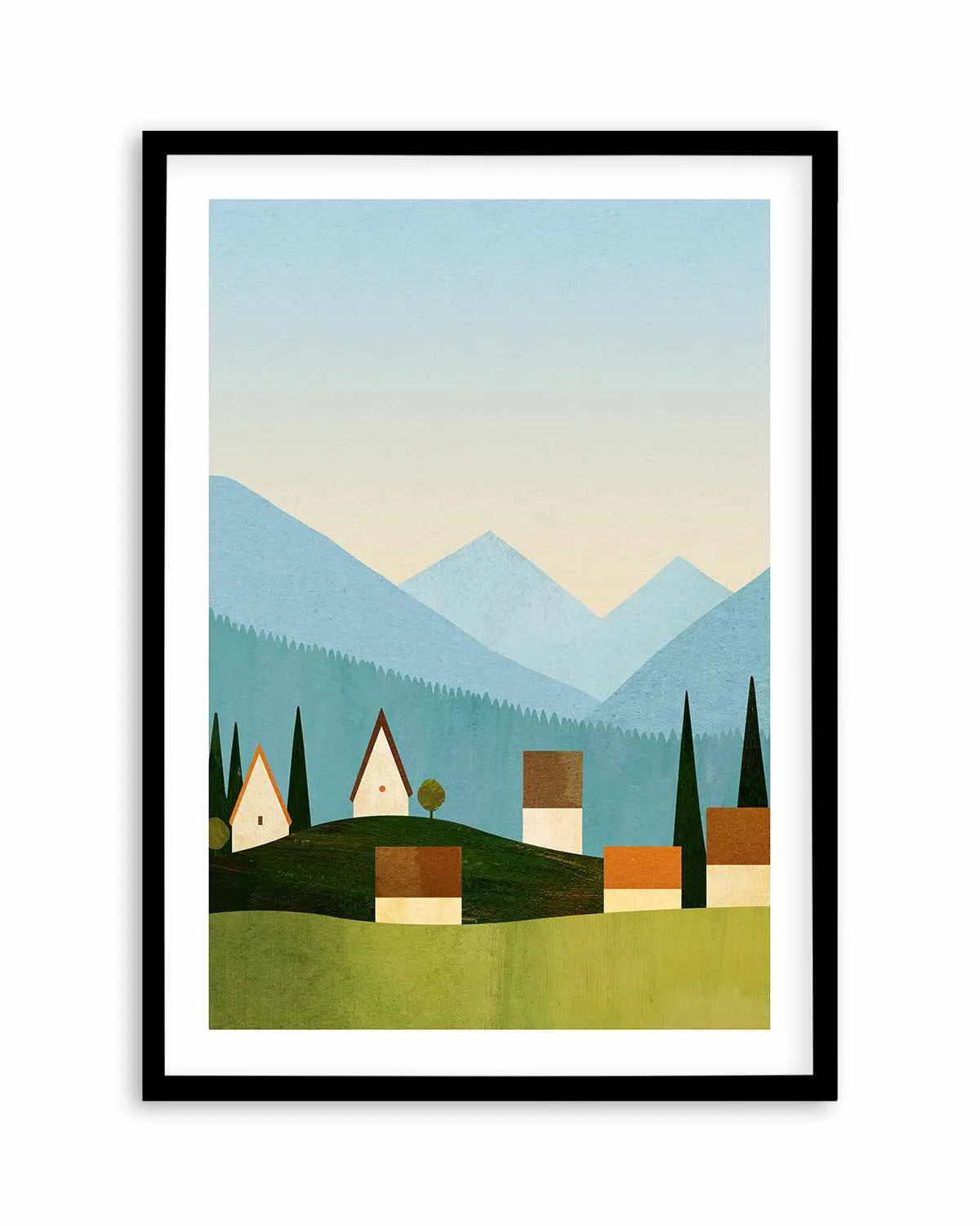 Meadow in the Alps by Henry Rivers Art Print from Olive et Oriel where you can shop wallpaper and artworks online