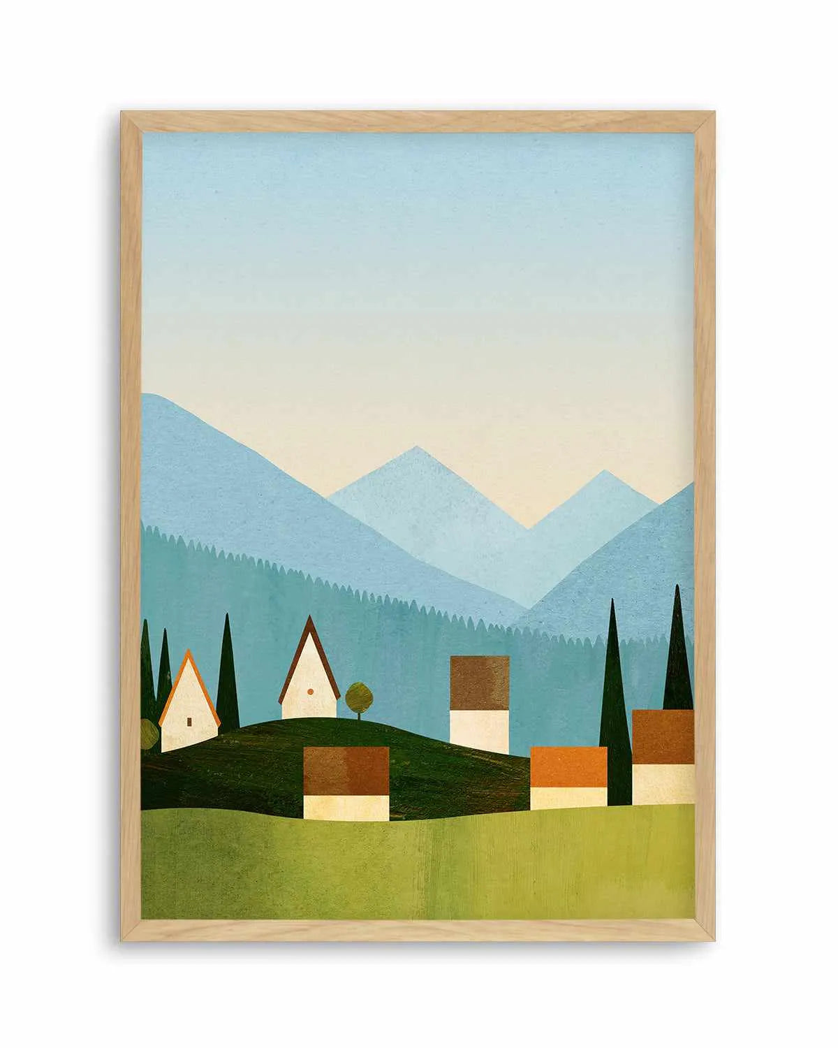 Meadow in the Alps by Henry Rivers Art Print from Olive et Oriel where you can shop wallpaper and artworks online