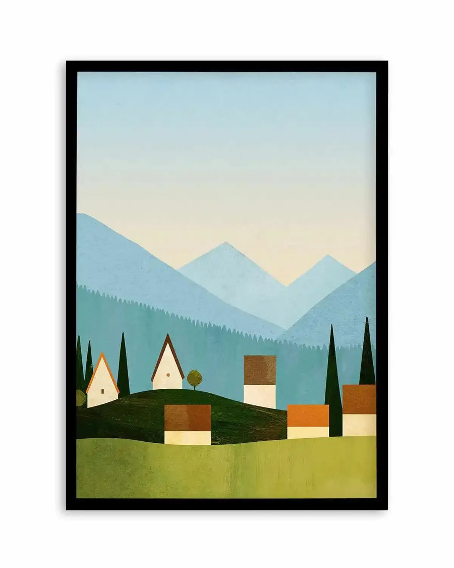 Meadow in the Alps by Henry Rivers Art Print from Olive et Oriel where you can shop wallpaper and artworks online