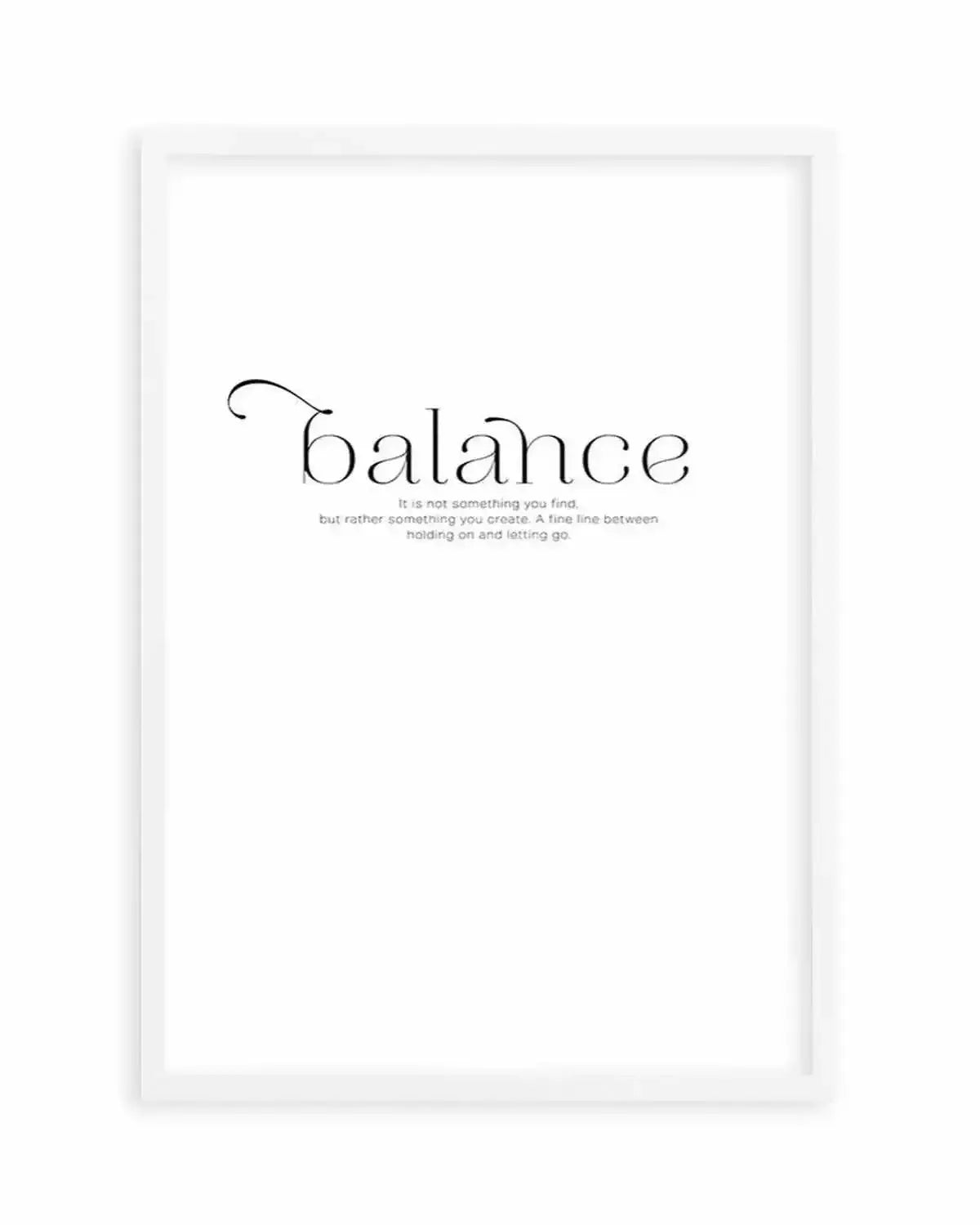 Meaning Of Balance Art Print from Olive et Oriel where you can shop wallpaper and artworks online