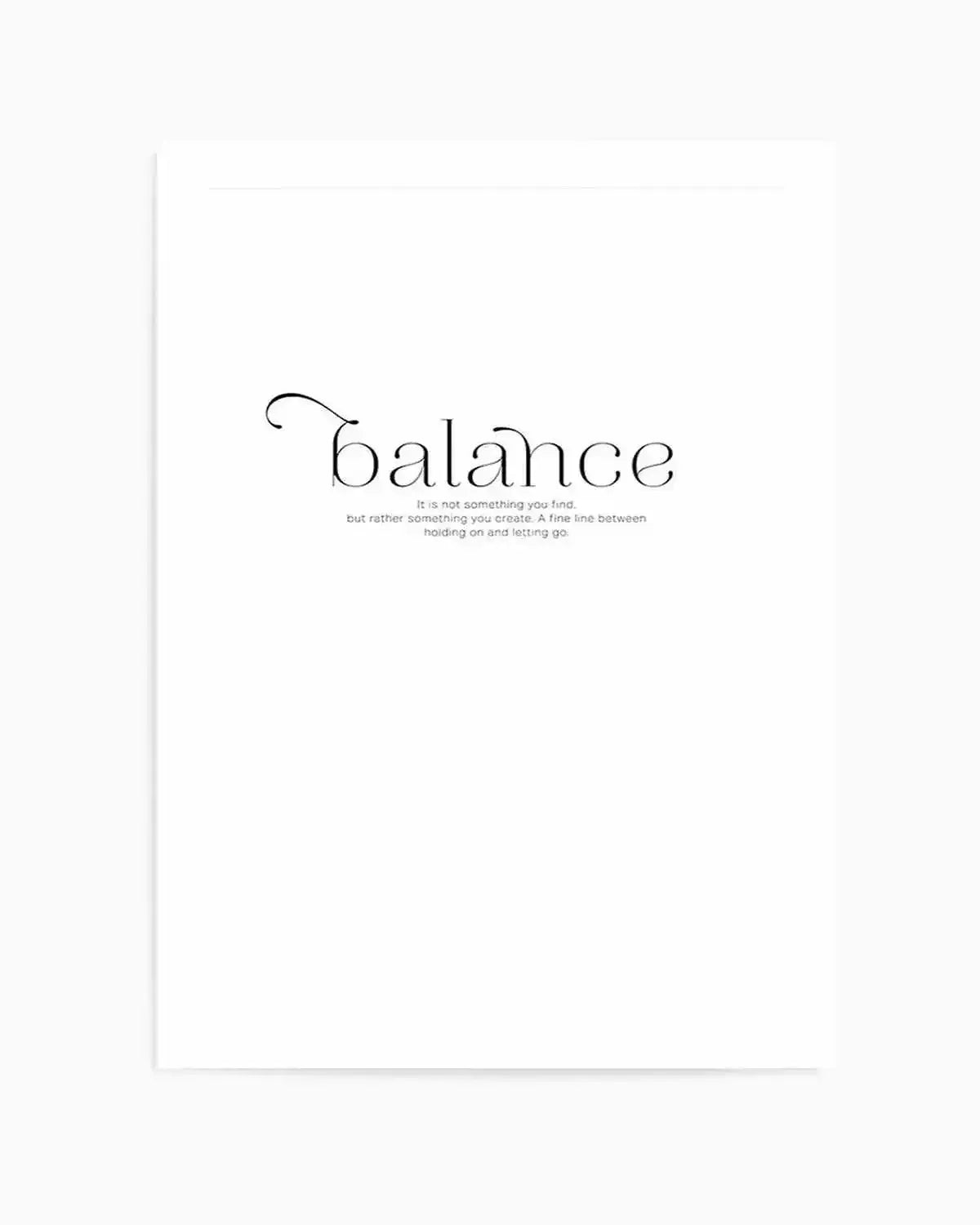 Meaning Of Balance Art Print from Olive et Oriel where you can shop wallpaper and artworks online