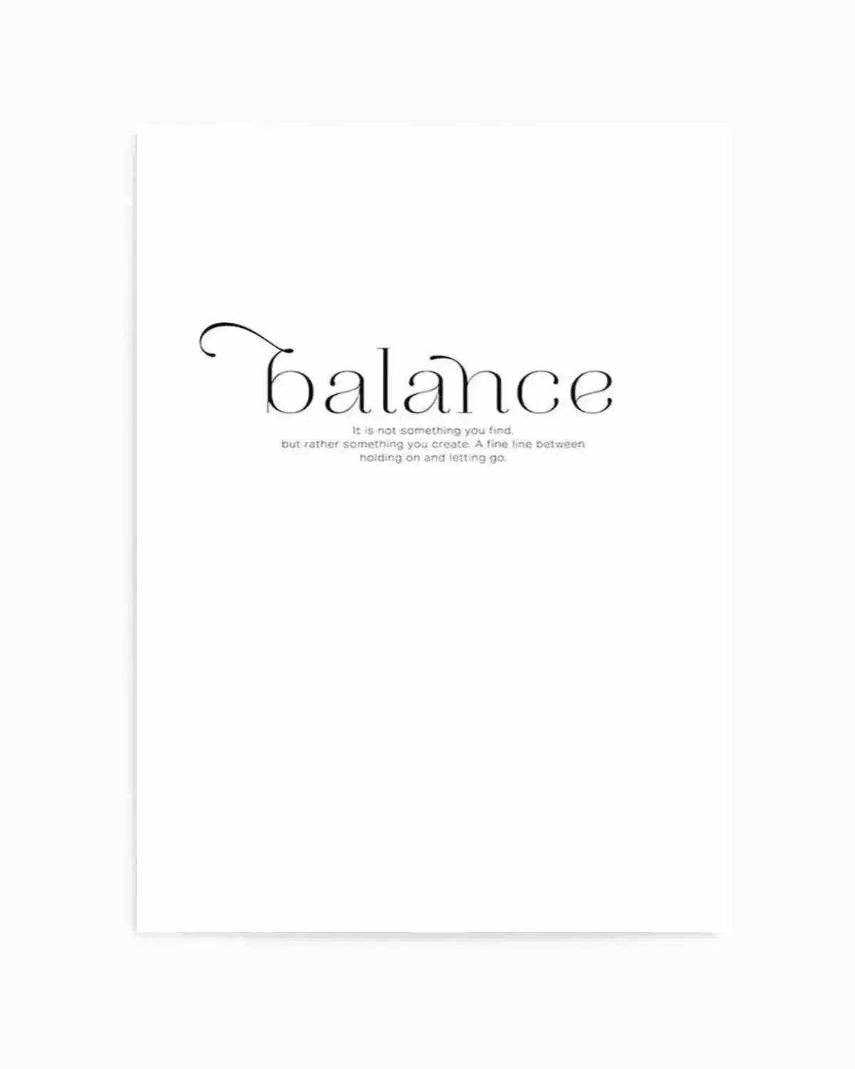 Meaning Of Balance Art Print from Olive et Oriel where you can shop wallpaper and artworks online