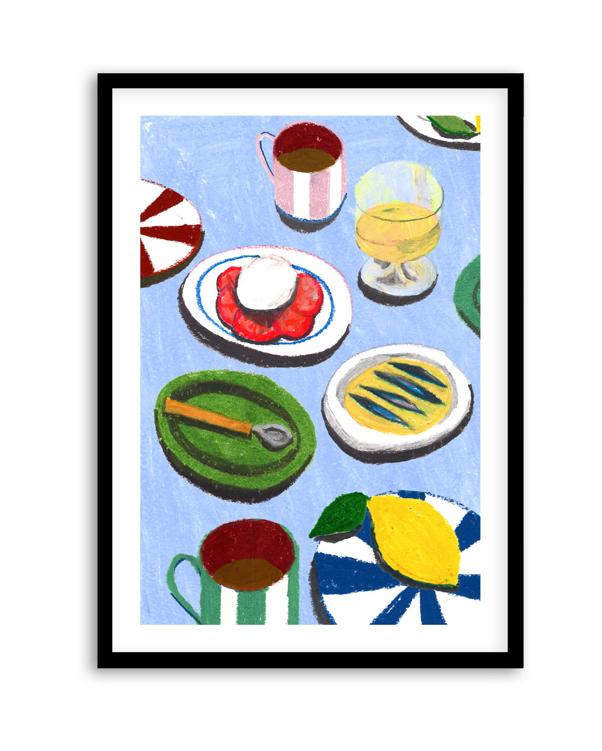 Med Table-Insta by Laura Page | Art Print