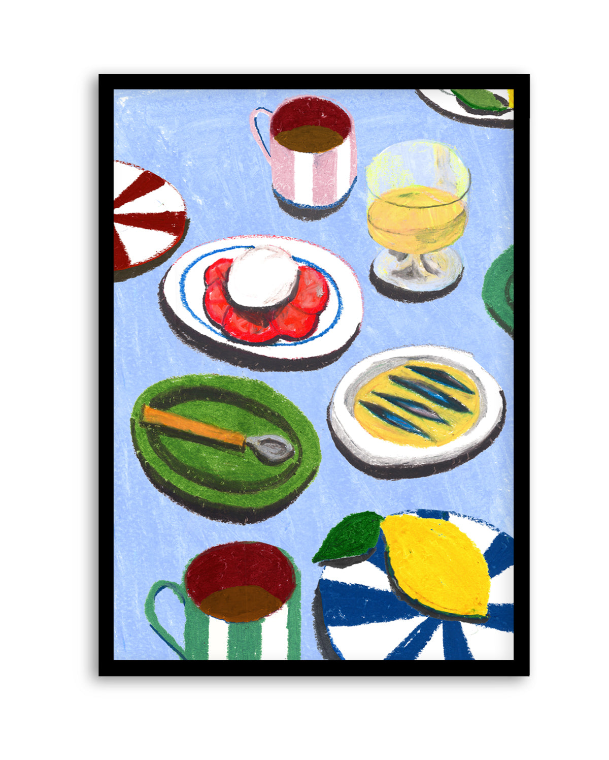 Med Table-Insta by Laura Page | Art Print
