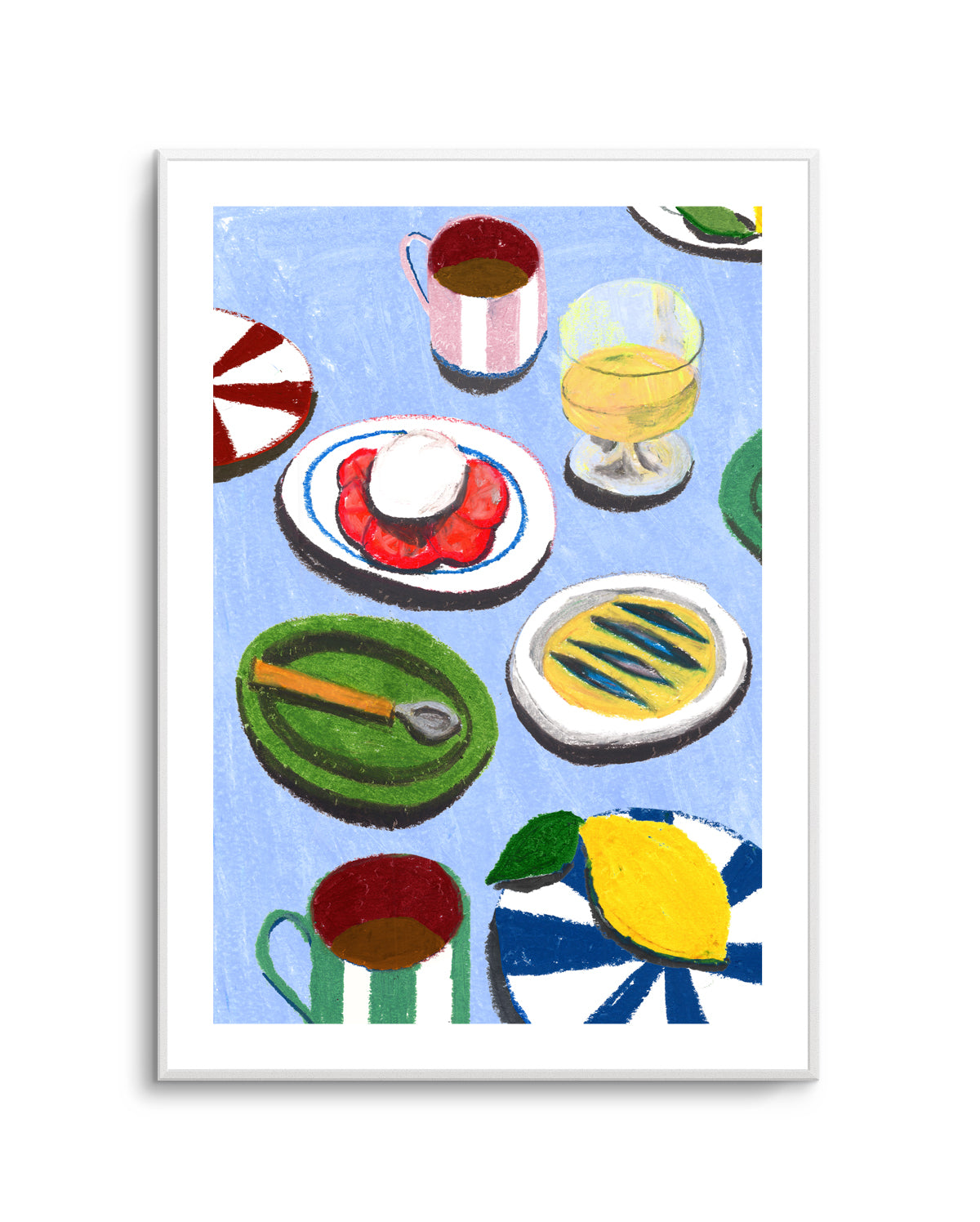 Med Table-Insta by Laura Page | Art Print