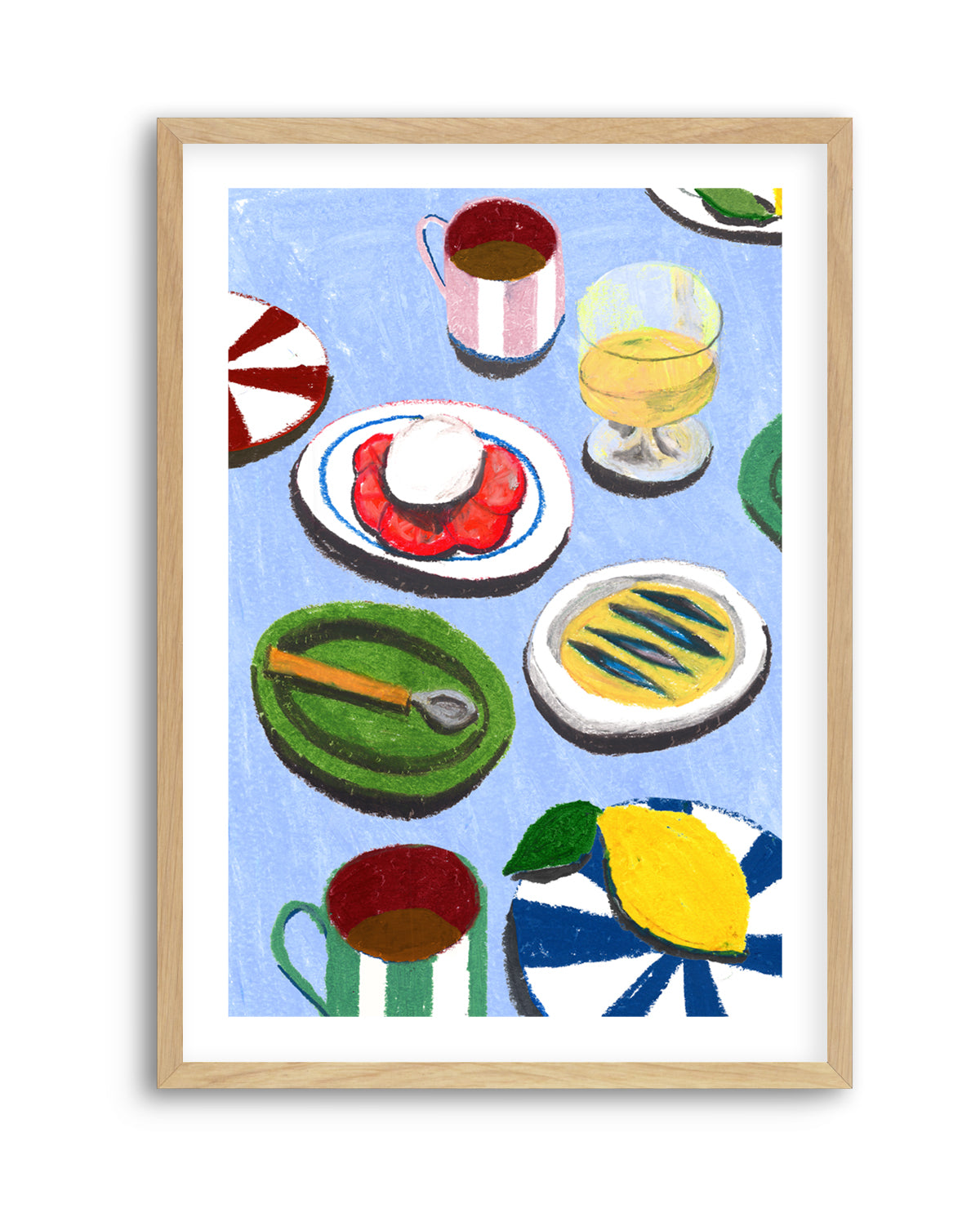 Med Table-Insta by Laura Page | Art Print