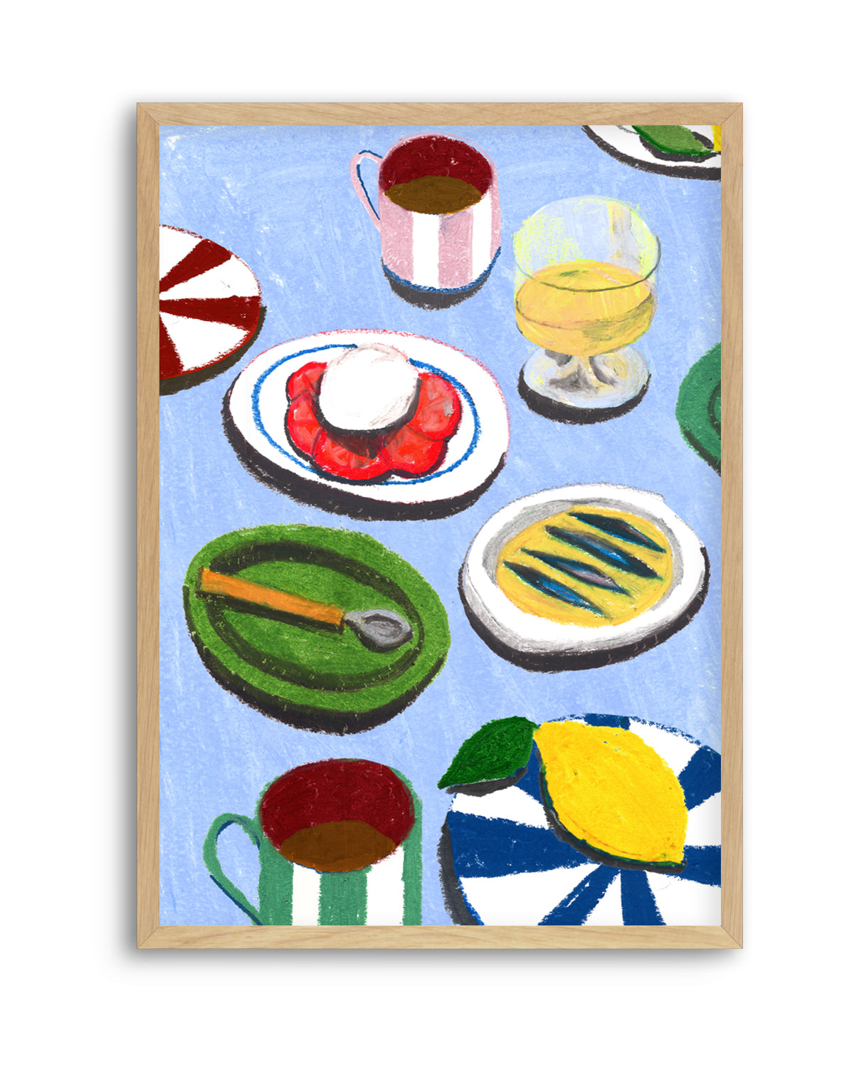 Med Table-Insta by Laura Page | Art Print