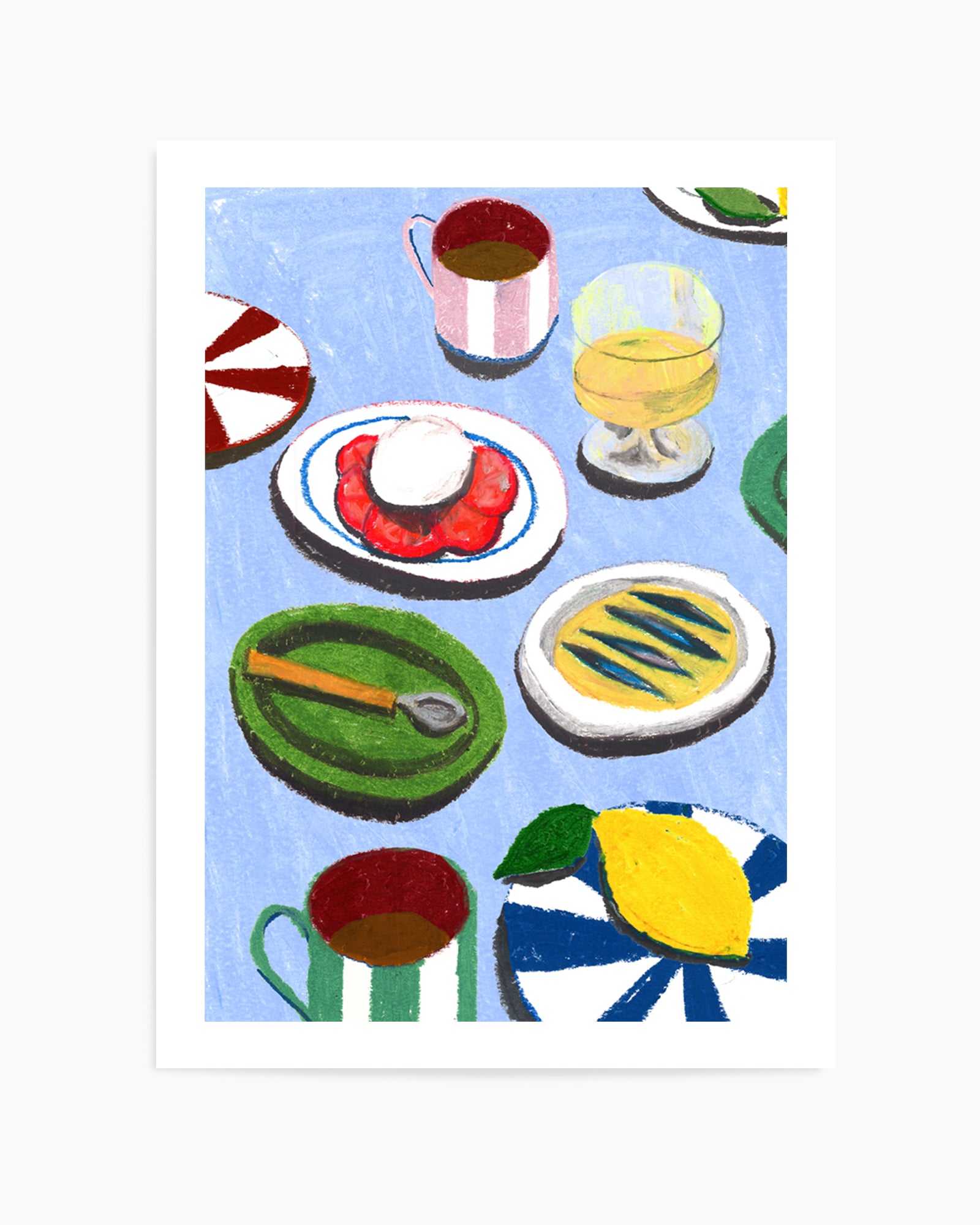 Med Table-Insta by Laura Page | Art Print