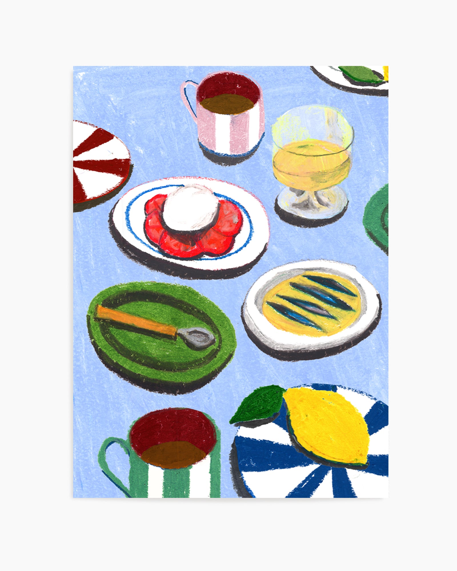 Med Table-Insta by Laura Page | Art Print