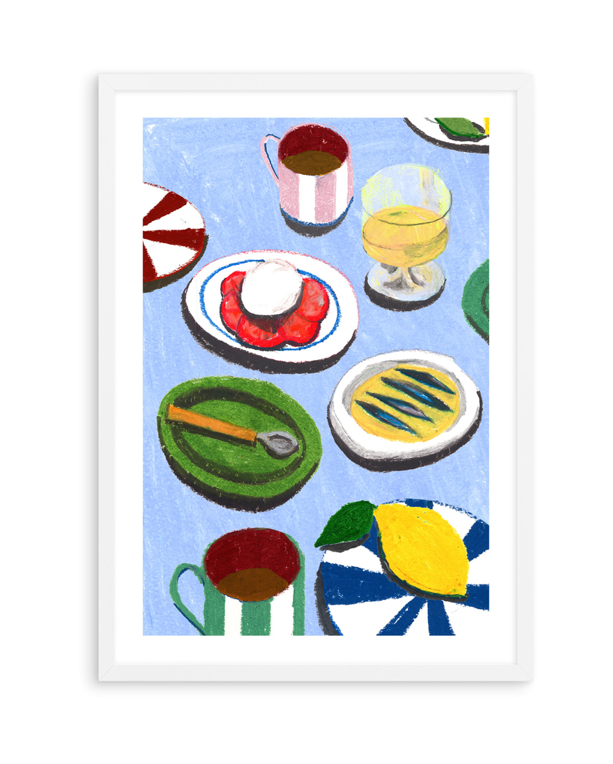 Med Table-Insta by Laura Page | Art Print