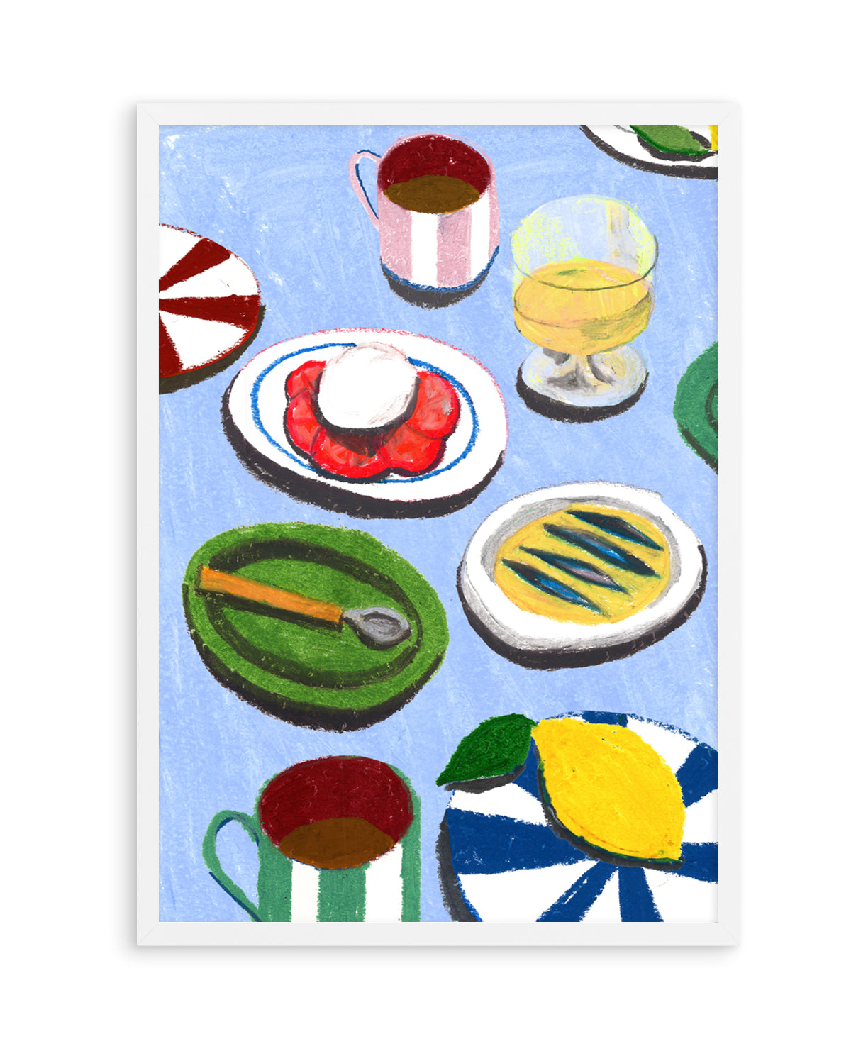 Med Table-Insta by Laura Page | Art Print