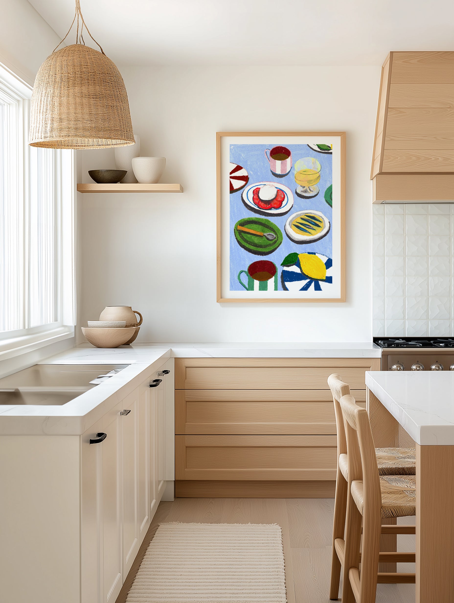 Med Table-Insta by Laura Page | Art Print