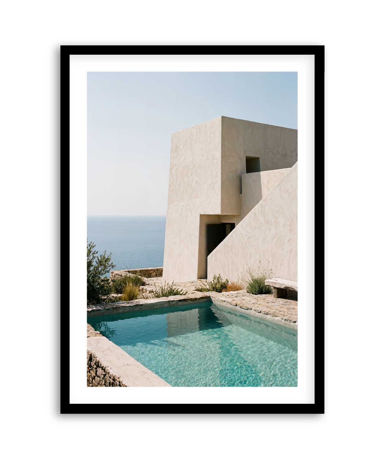 Mediterranean Pool House | Art Print