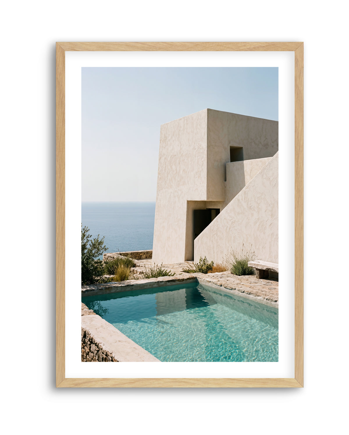 Mediterranean Pool House | Art Print