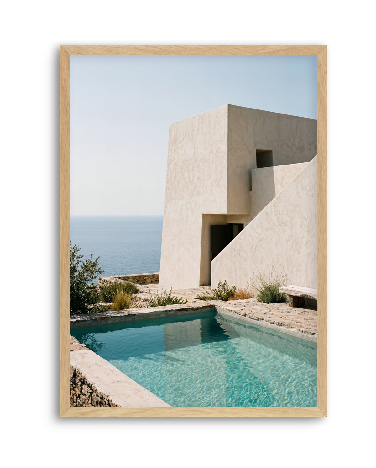 Mediterranean Pool House | Art Print