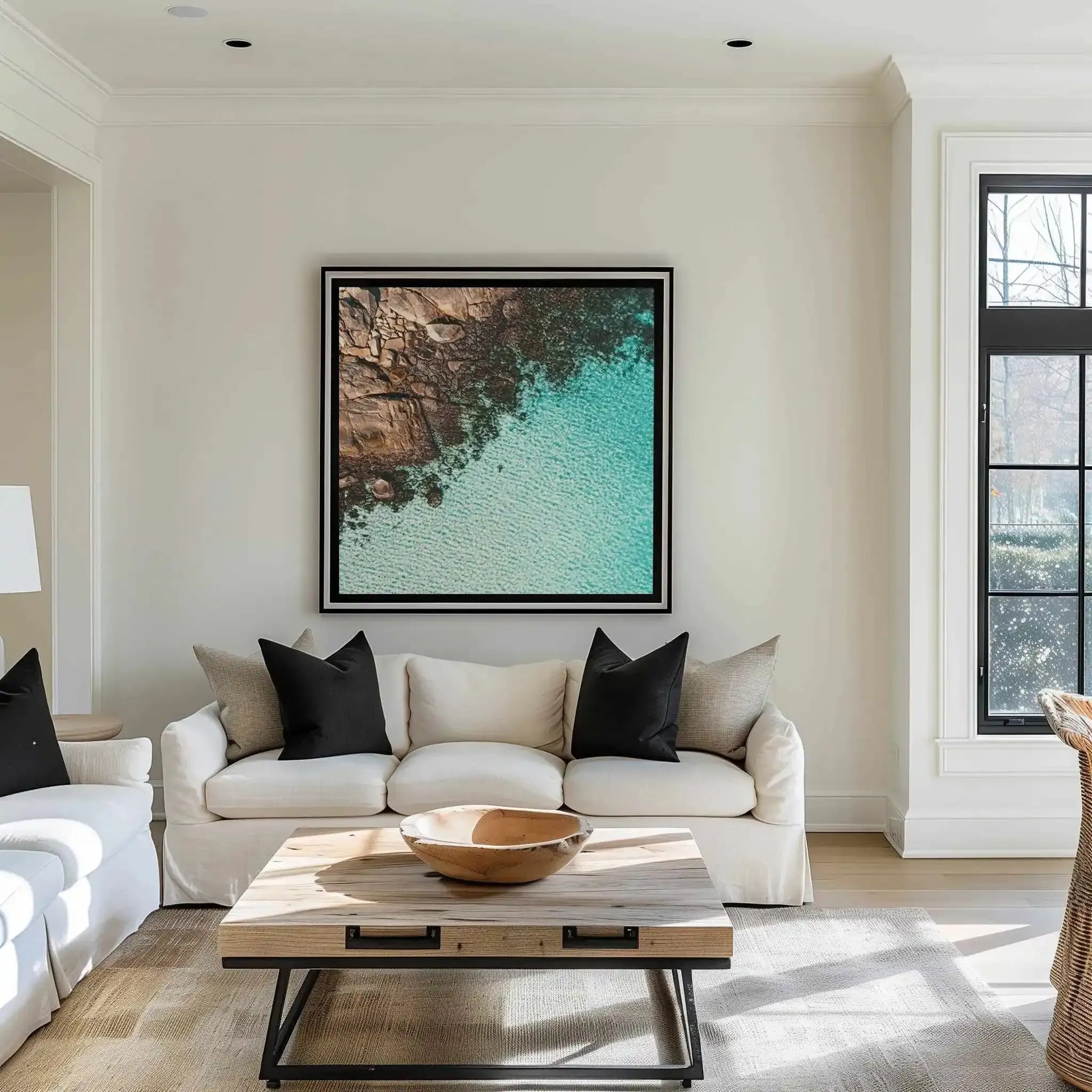 Meelup I SQ | Aerial Photo Wall Framed Canvas Art Print from Olive et Oriel where you can shop wallpaper and artworks online