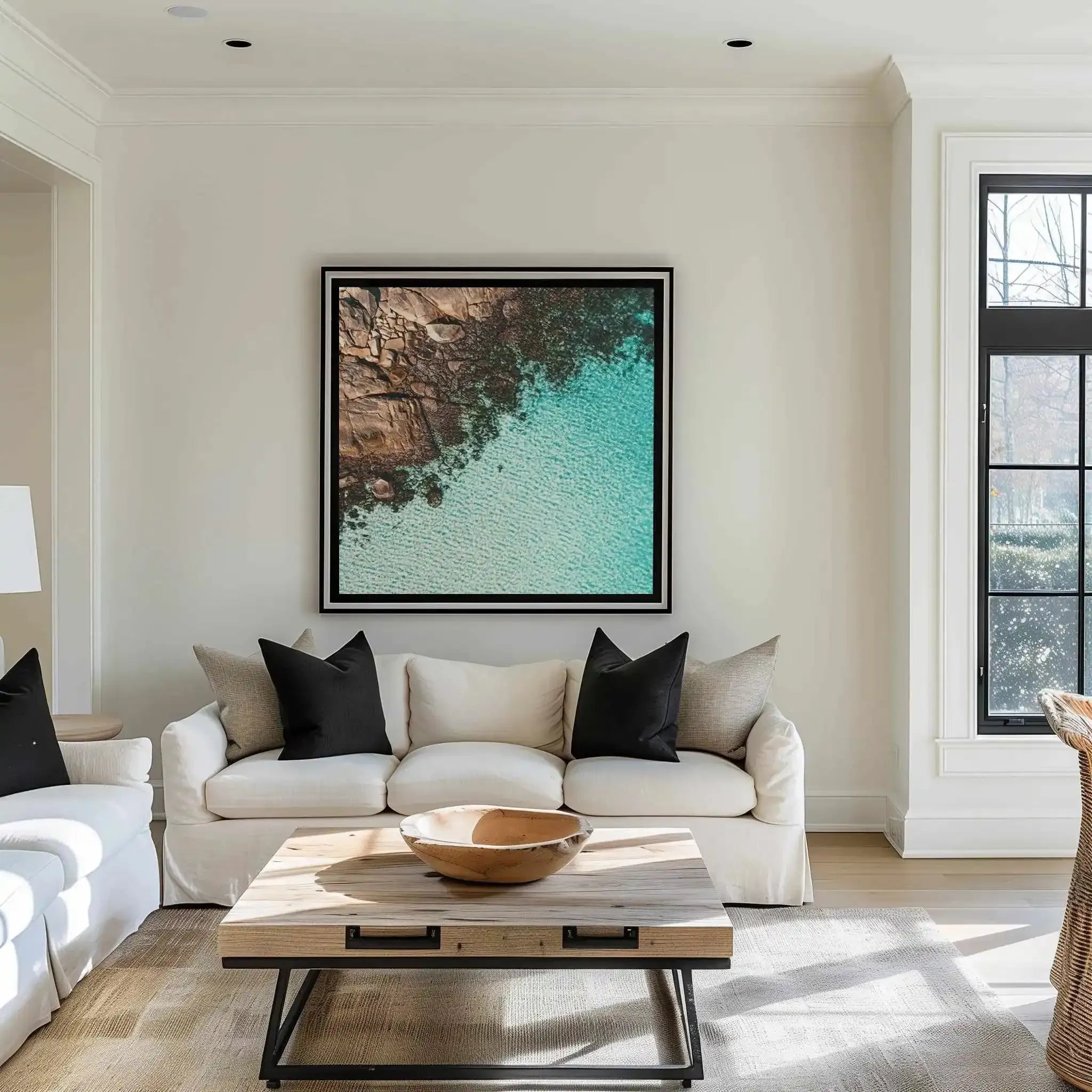 Meelup I SQ | Aerial Photo Wall Framed Canvas Art Print from Olive et Oriel where you can shop wallpaper and artworks online