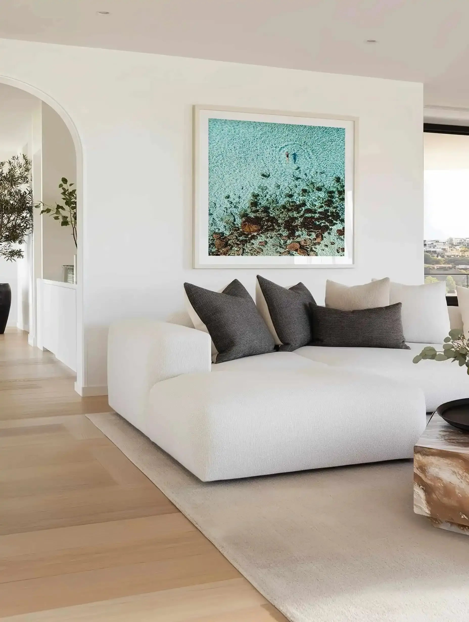 Meelup II SQ | Aerial Photo Wall Art Print from Olive et Oriel where you can shop wallpaper and artworks online