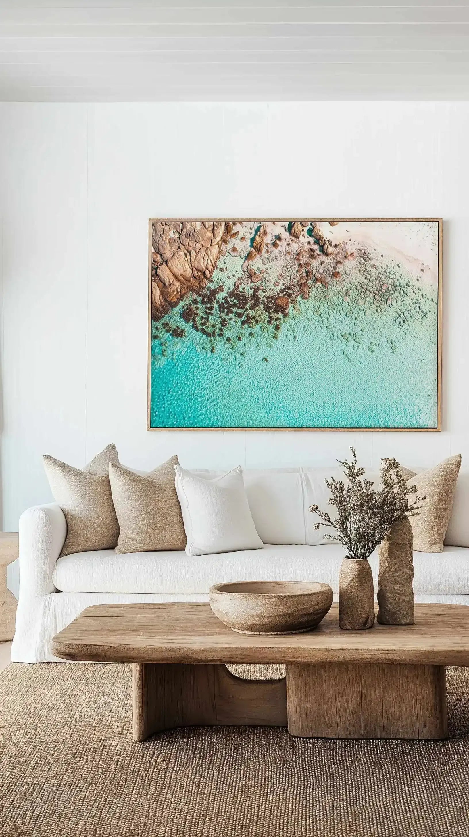 Meelup LS | Aerial Photo Wall Framed Canvas Art Print from Olive et Oriel where you can shop wallpaper and artworks online