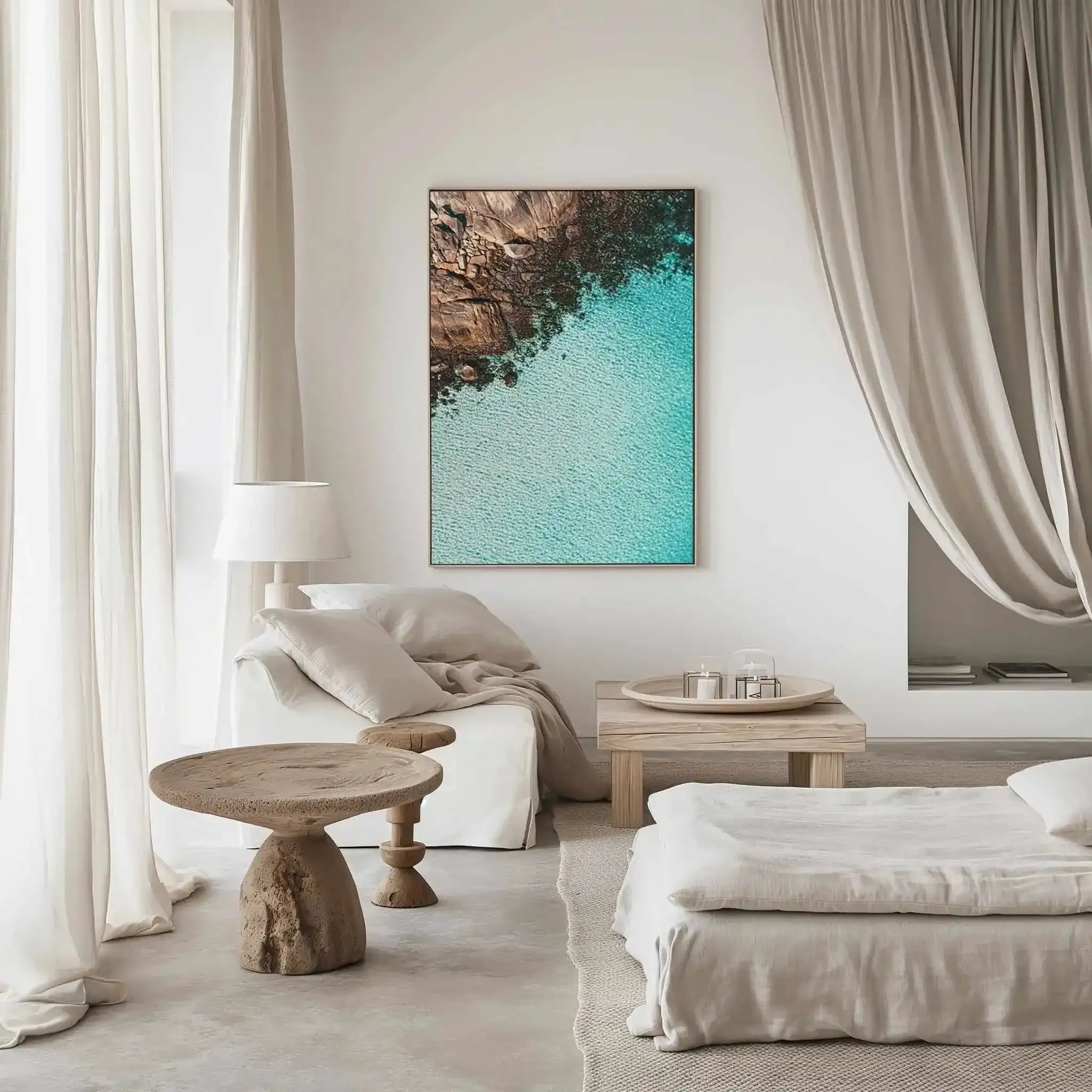 Meelup I | Aerial Photo Wall Framed Canvas Art Print from Olive et Oriel where you can shop wallpaper and artworks online