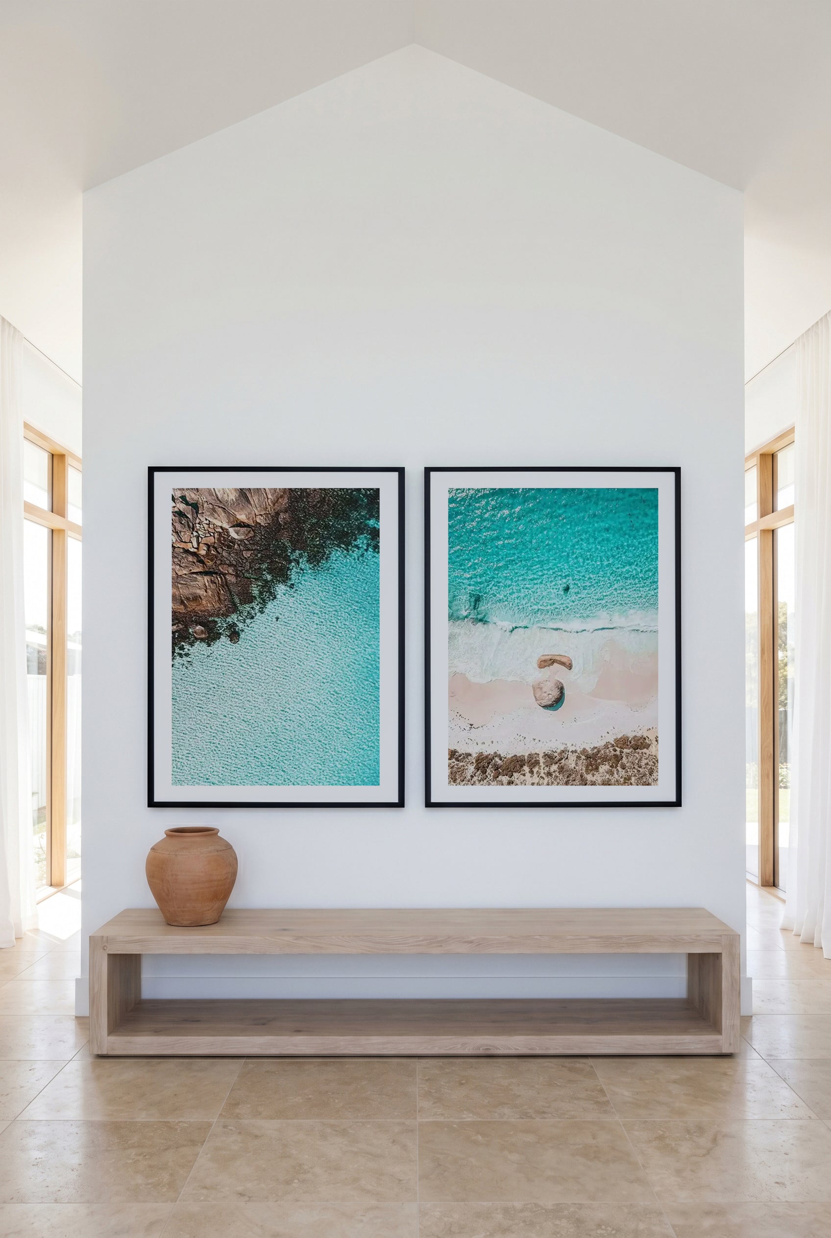 Meelup I & Two Peoples Bay II WA Art Print Set of 2 | Matching Wall Art