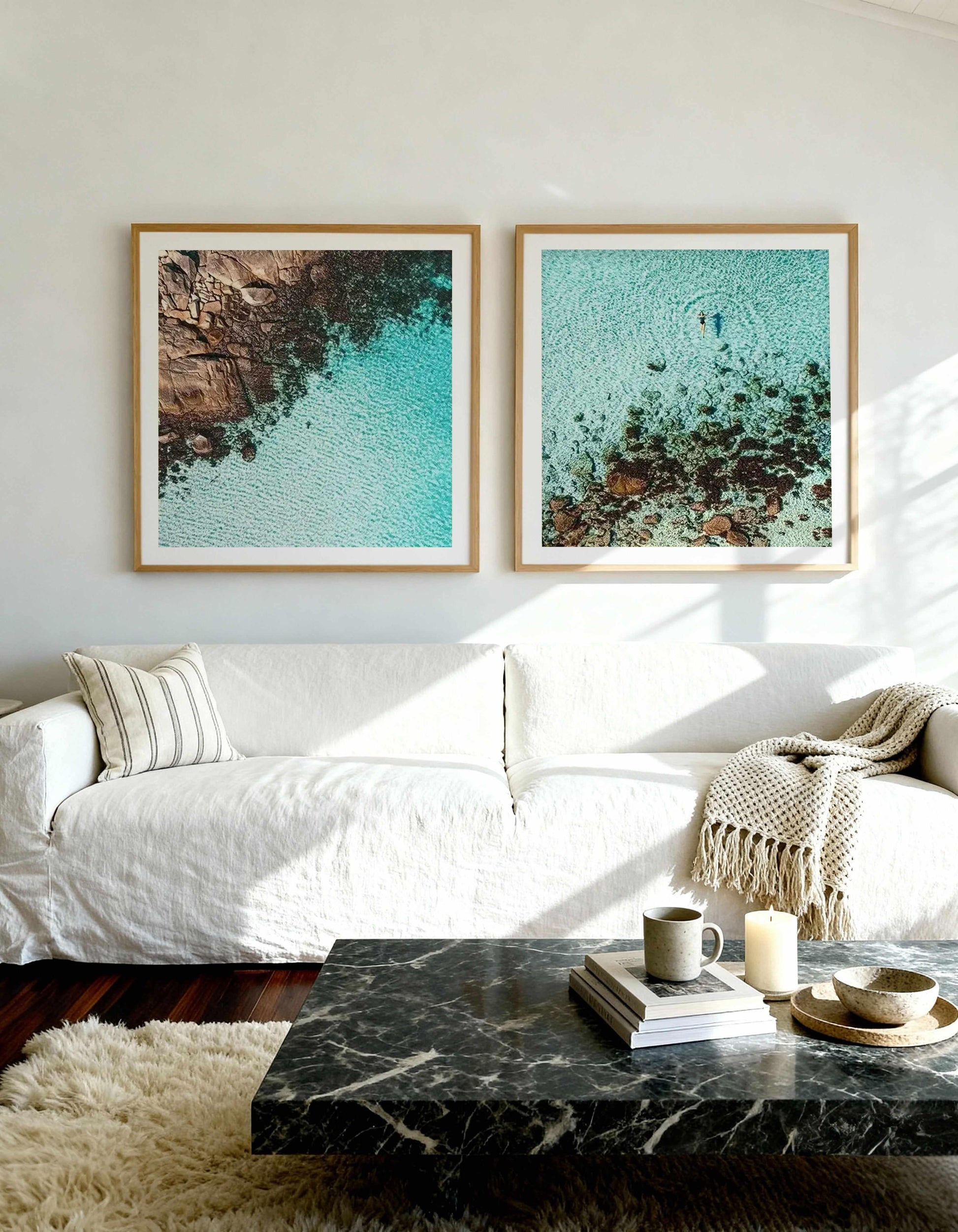 Meelup SQ I & II Art Print Set of 2 | Matching Wall Art from Olive et Oriel where you can shop wallpaper and artworks online