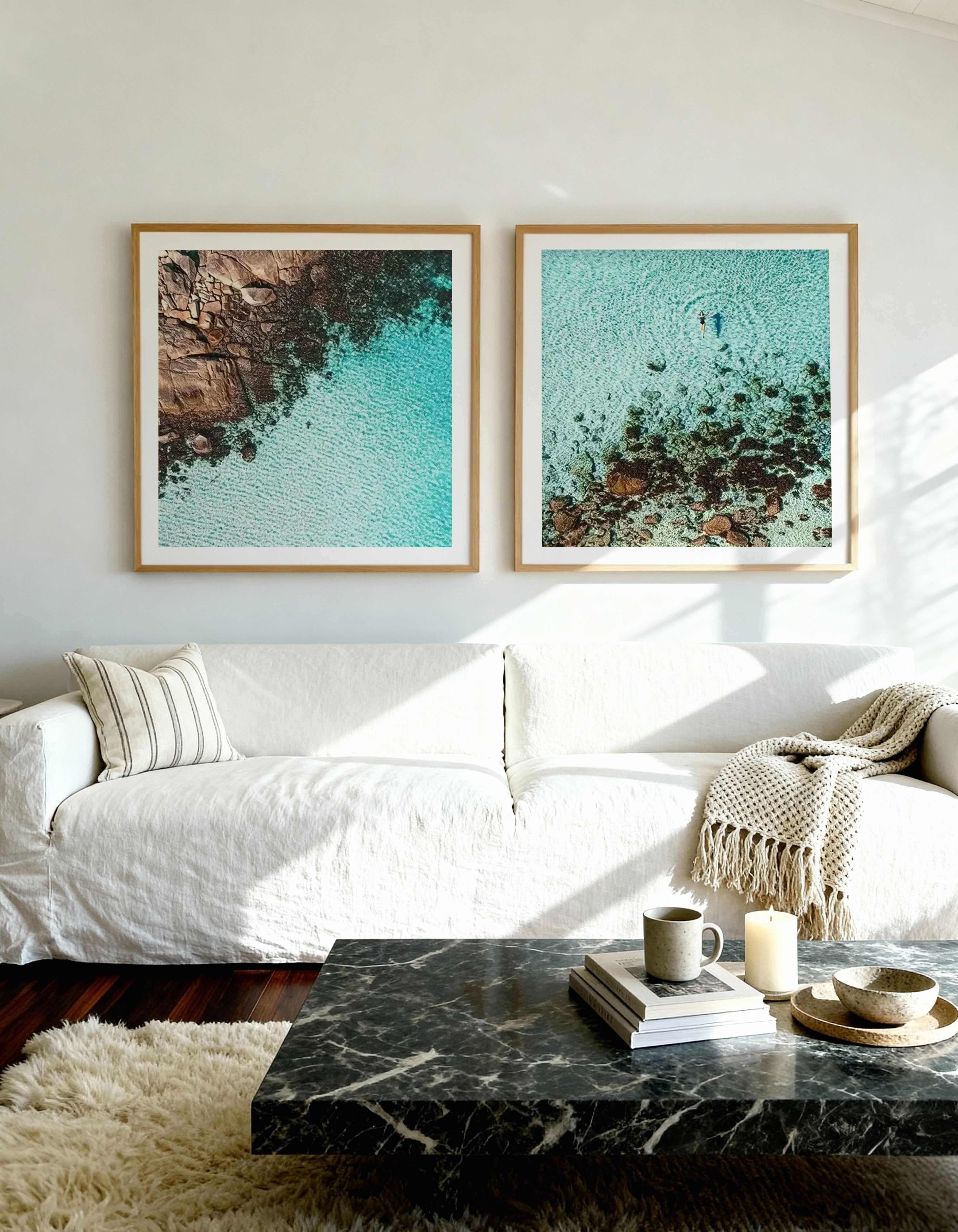 Meelup SQ I & II Art Print Set of 2 | Matching Wall Art from Olive et Oriel where you can shop wallpaper and artworks online