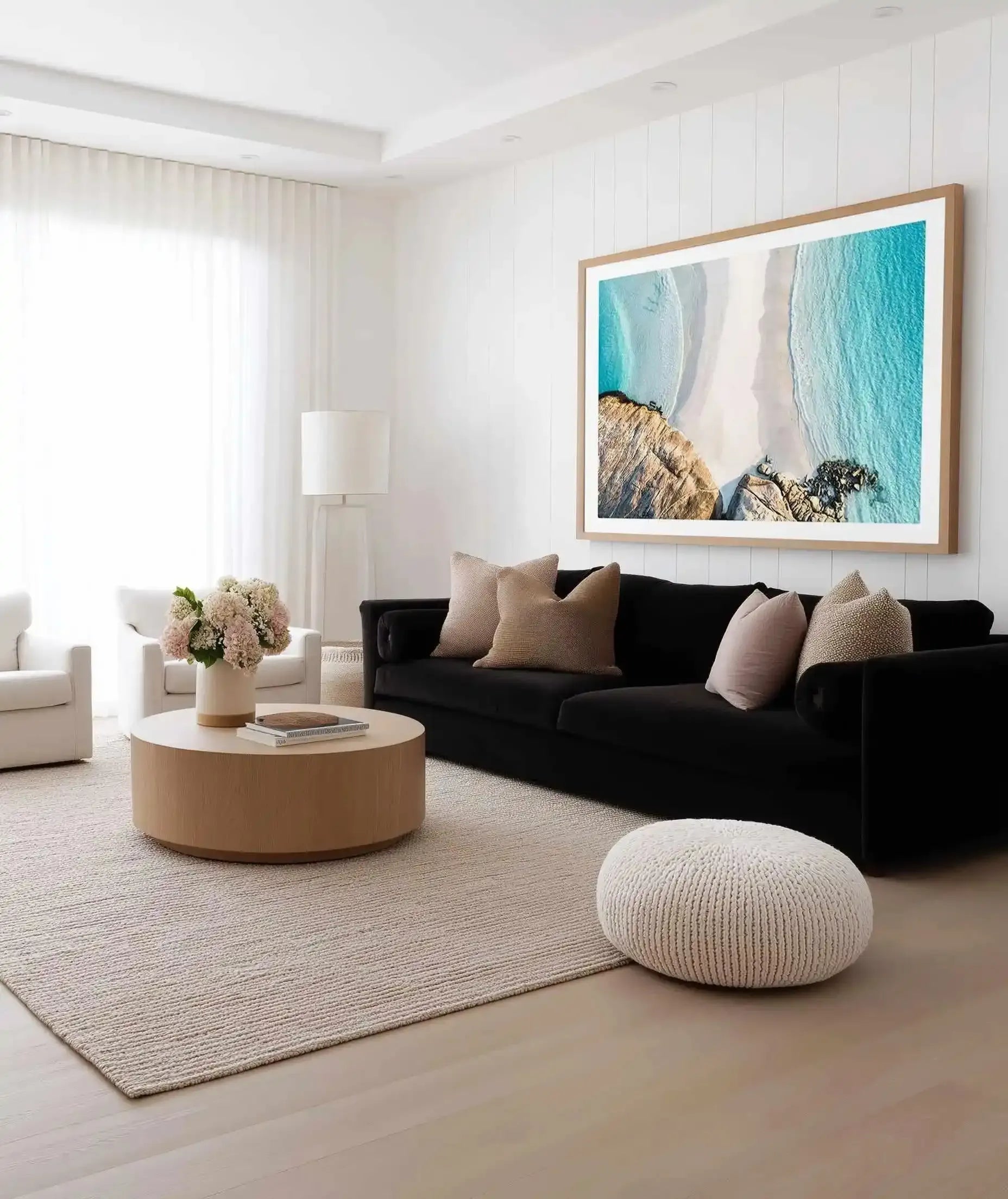 Meeting Point, Wylie Bay | Aerial Photo Wall Art Print from Olive et Oriel where you can shop wallpaper and artworks online