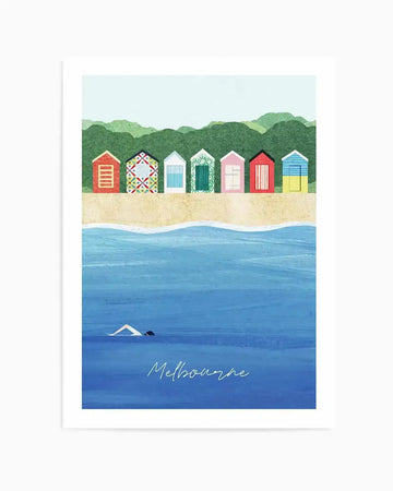Melbourne by Henry Rivers Art Print from Olive et Oriel where you can shop wallpaper and artworks online