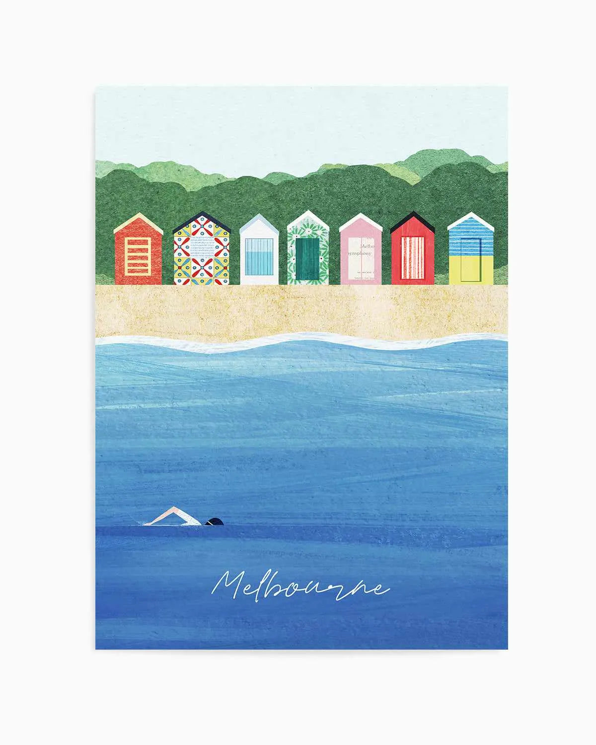 Melbourne by Henry Rivers Art Print from Olive et Oriel where you can shop wallpaper and artworks online