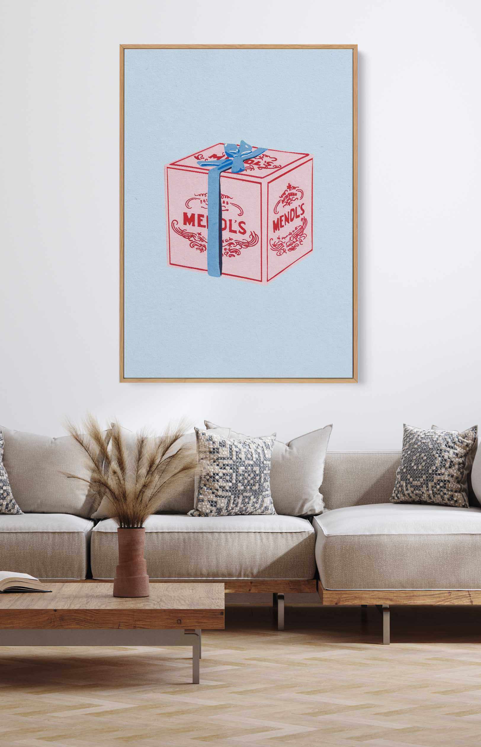 Mendl's Box By Studio Mandariini | Framed Canvas Art Print