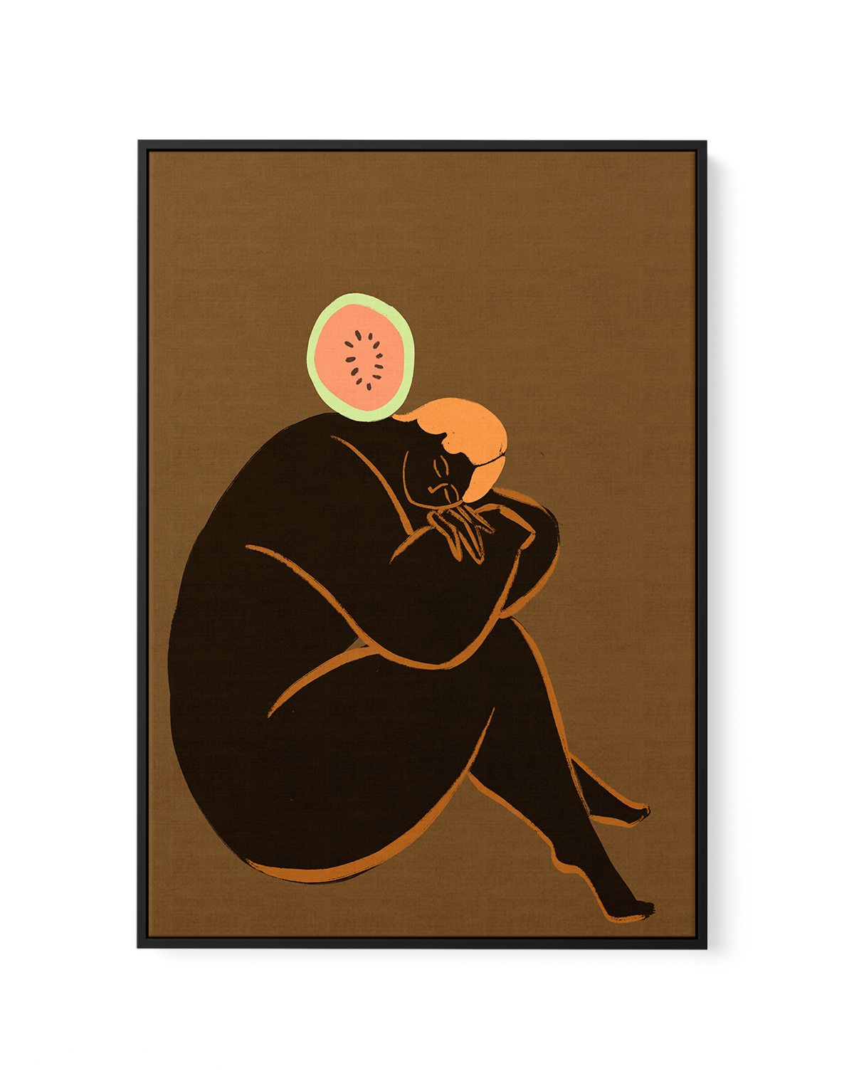 Melon by Arty Guava | Framed Canvas Art Print