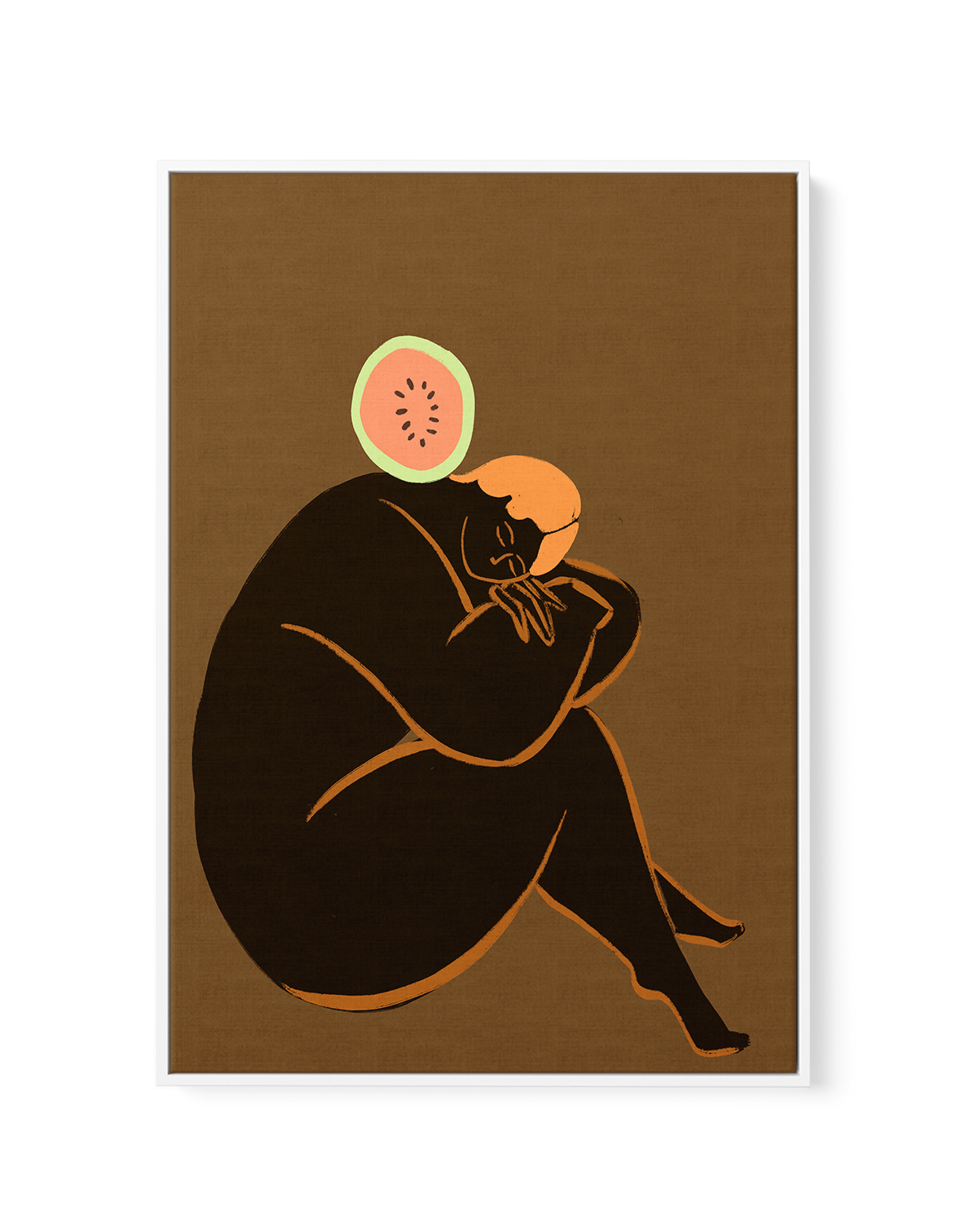 Melon by Arty Guava | Framed Canvas Art Print