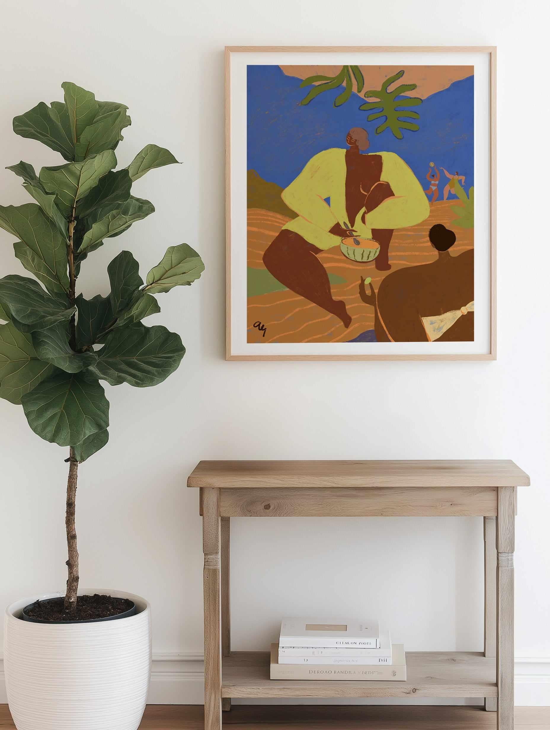 Melon Please by Arty Guava | Art Print from Olive et Oriel where you can shop wallpaper and artworks online