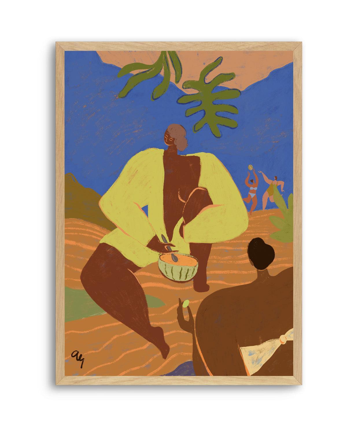 Melon Please by Arty Guava | Art Print from Olive et Oriel where you can shop wallpaper and artworks online