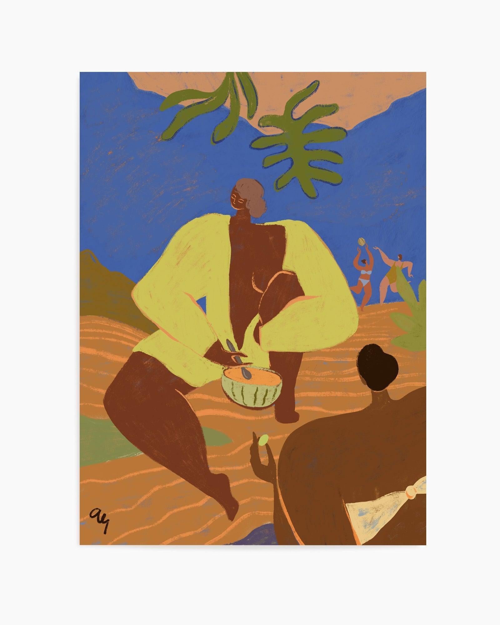 Melon Please by Arty Guava | Art Print from Olive et Oriel where you can shop wallpaper and artworks online