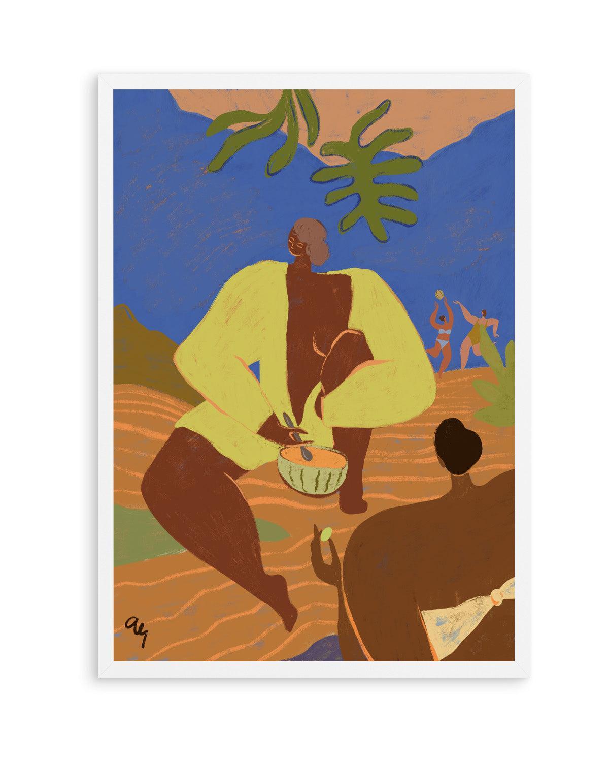 Melon Please by Arty Guava | Art Print from Olive et Oriel where you can shop wallpaper and artworks online