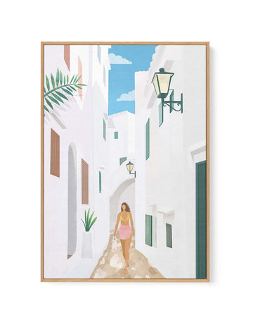 Menorca By Petra Lizde | Framed Canvas Art Print from Olive et Oriel where you can shop wallpaper and artworks online