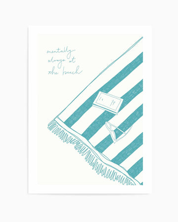Summer Holiday Beach Towel | Art Print from Olive et Oriel where you can shop wallpaper and artworks online