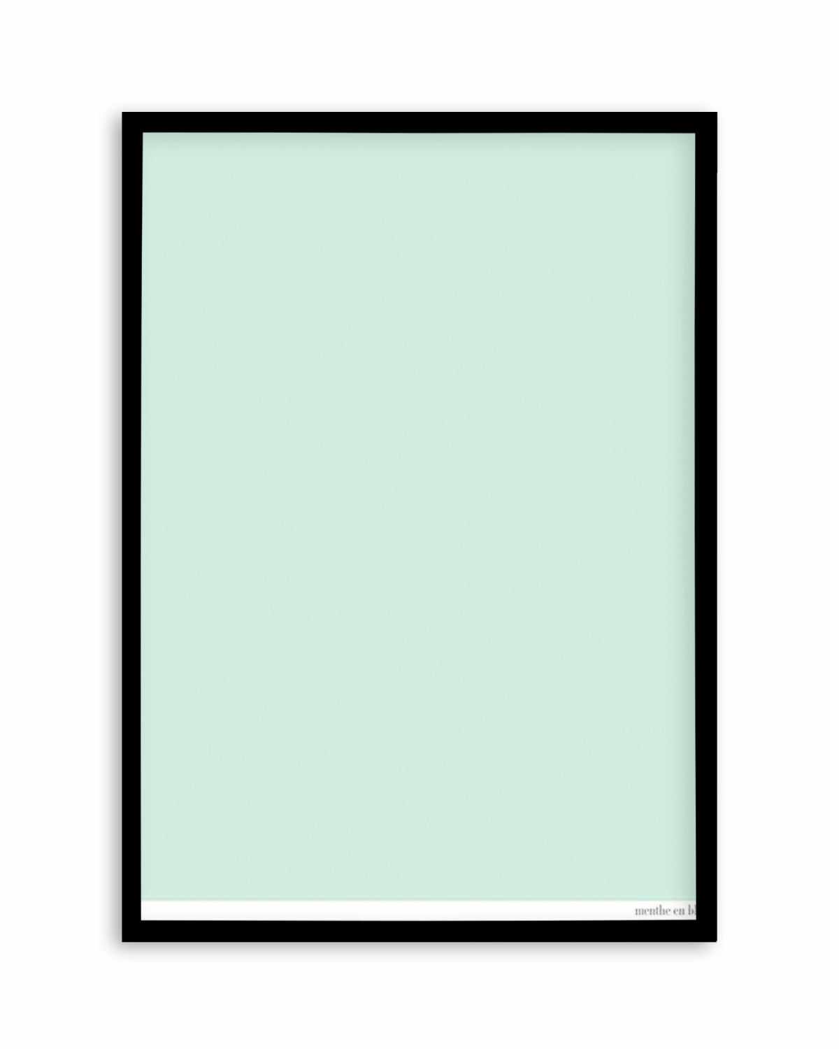 Menthe en Blanc Art Print