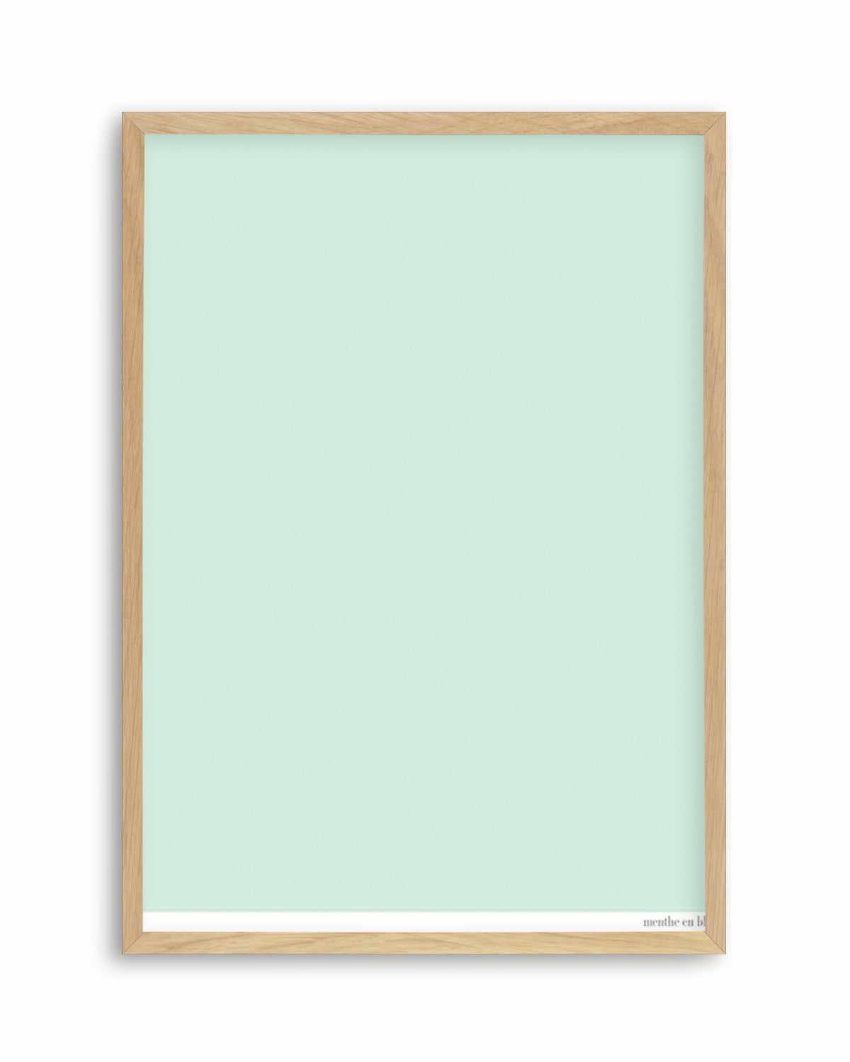 Menthe en Blanc Art Print